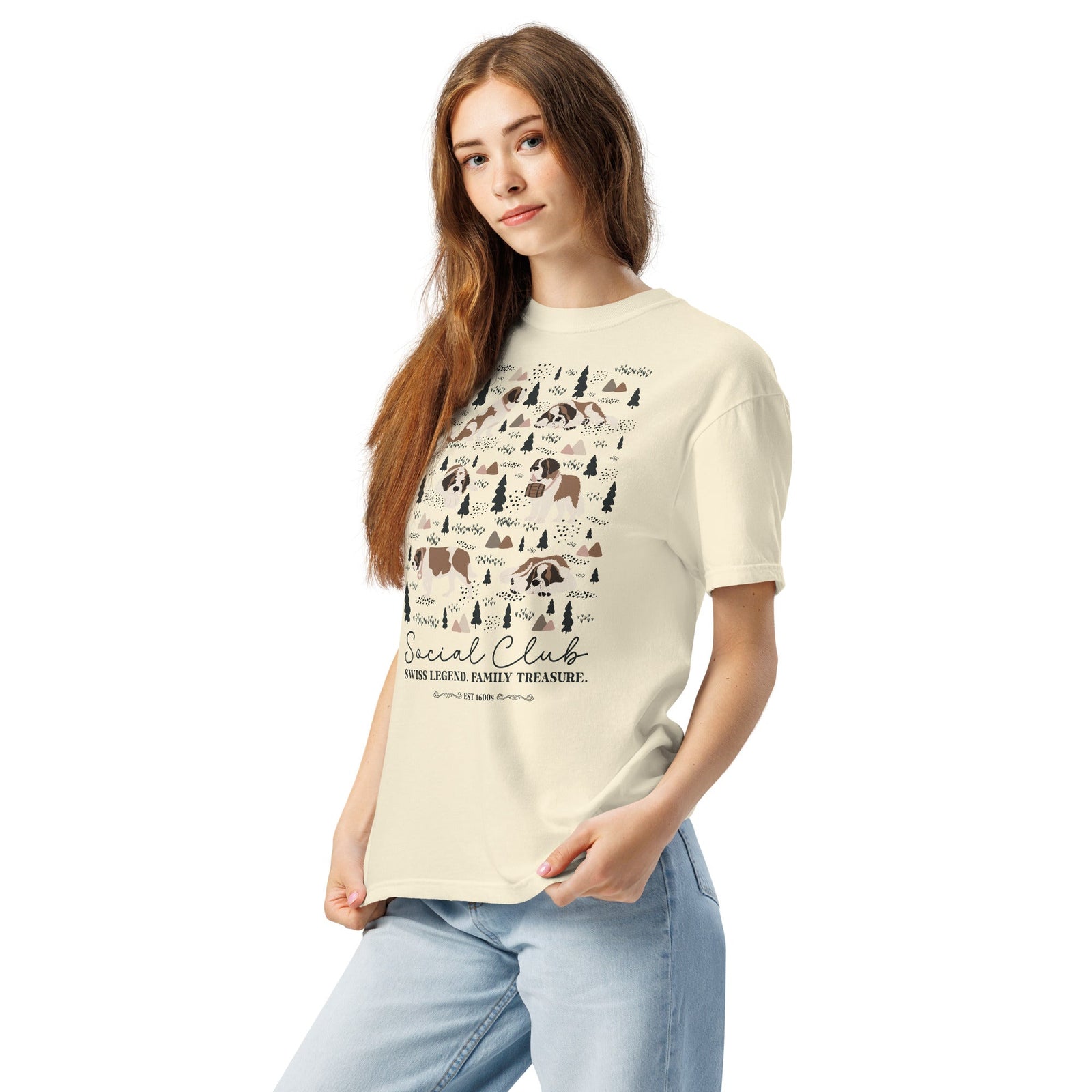 Saint Bernard Social Club T-Shirt - Lights - Lucy + Norman