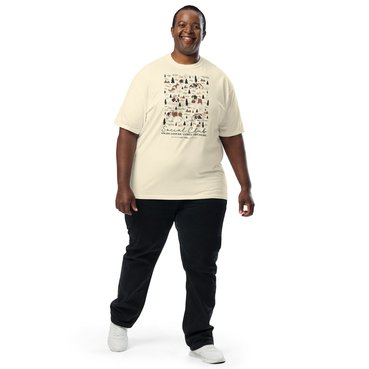 Saint Bernard Social Club T-Shirt - Lights - Lucy + Norman