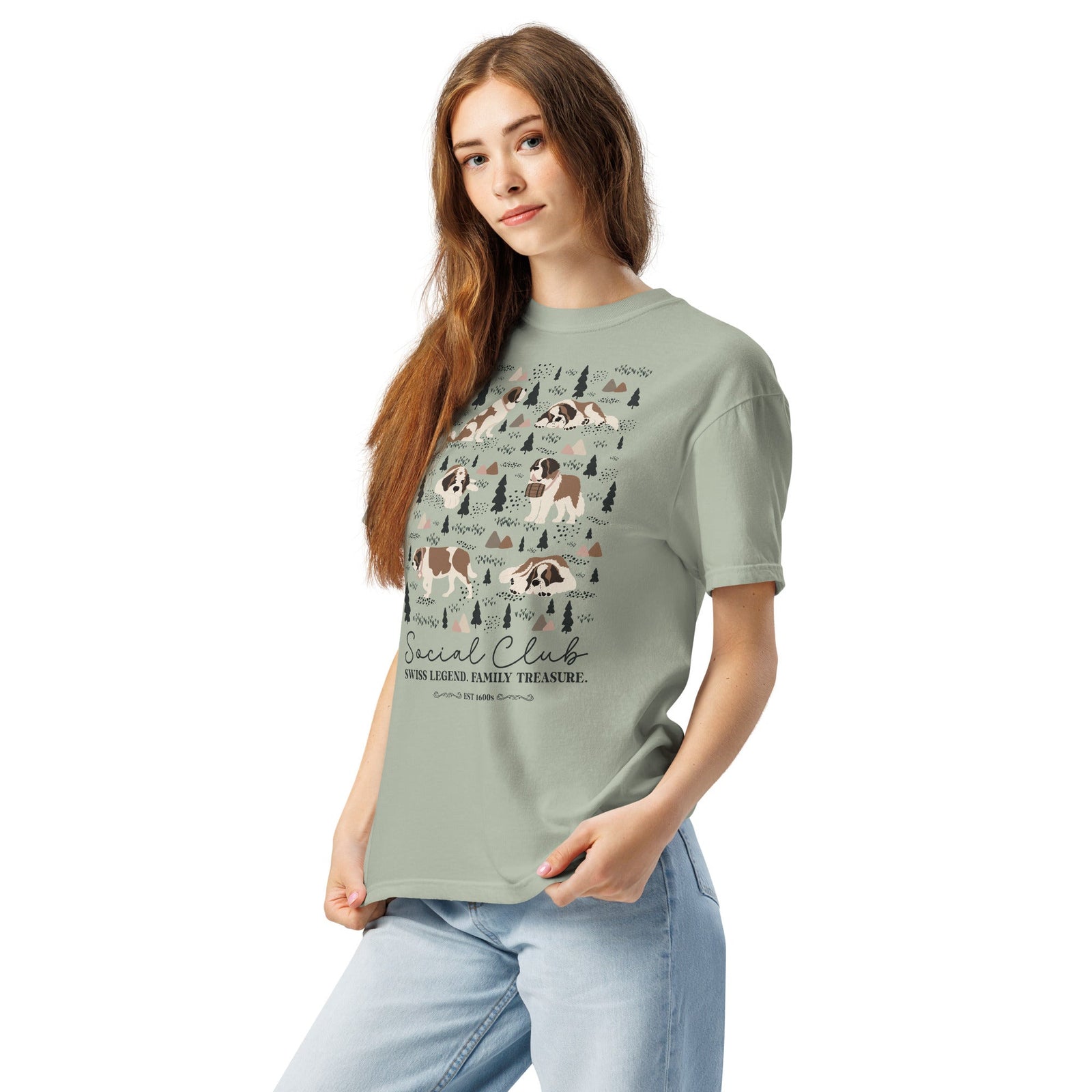Saint Bernard Social Club T-Shirt - Lights - Lucy + Norman