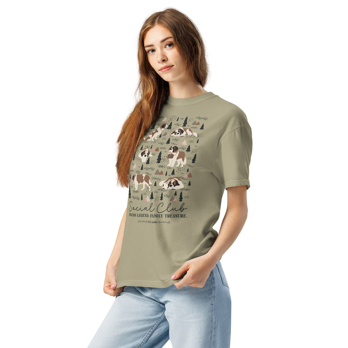 Saint Bernard Social Club T-Shirt - Lights - Lucy + Norman