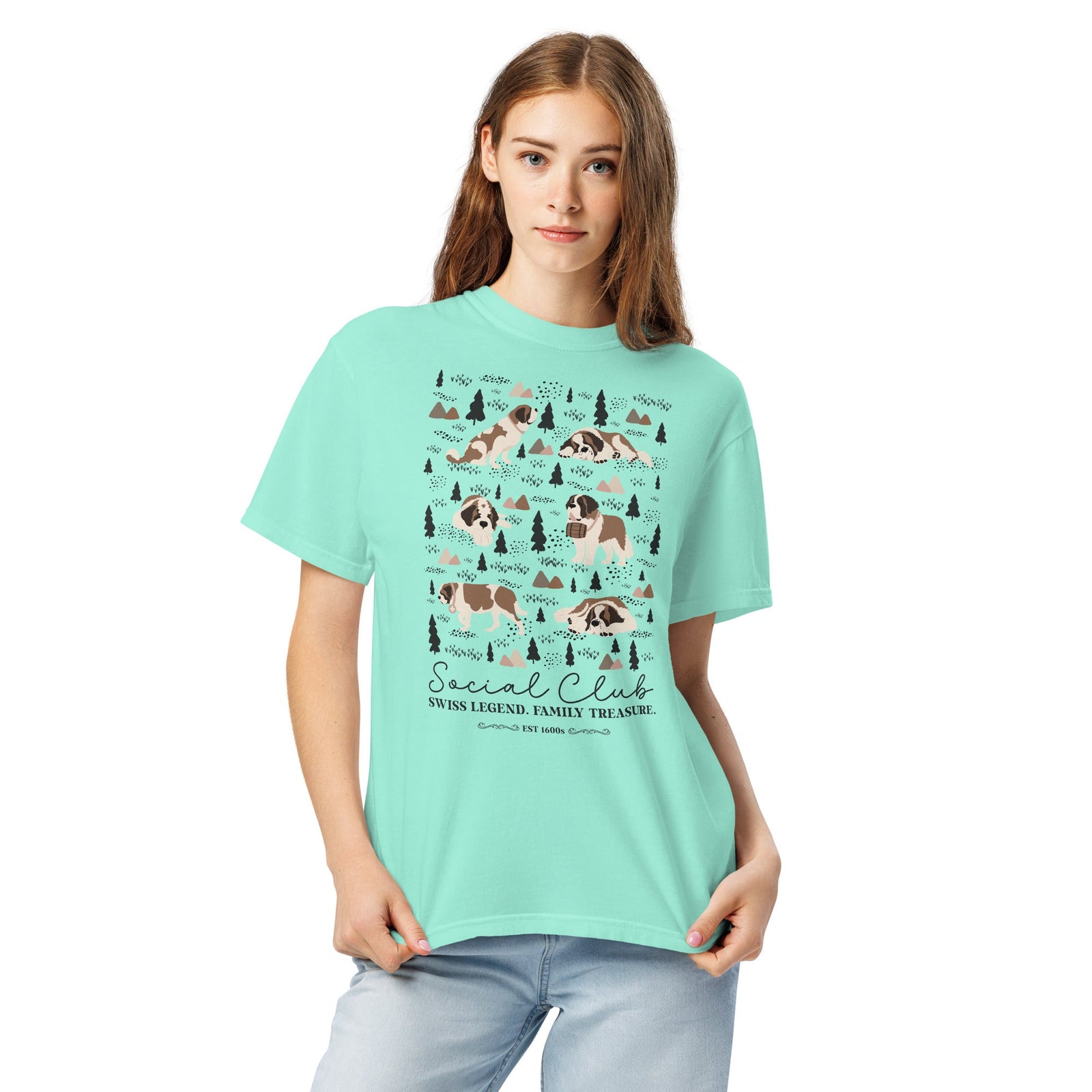 Saint Bernard Social Club T-Shirt - Lights - Lucy + Norman