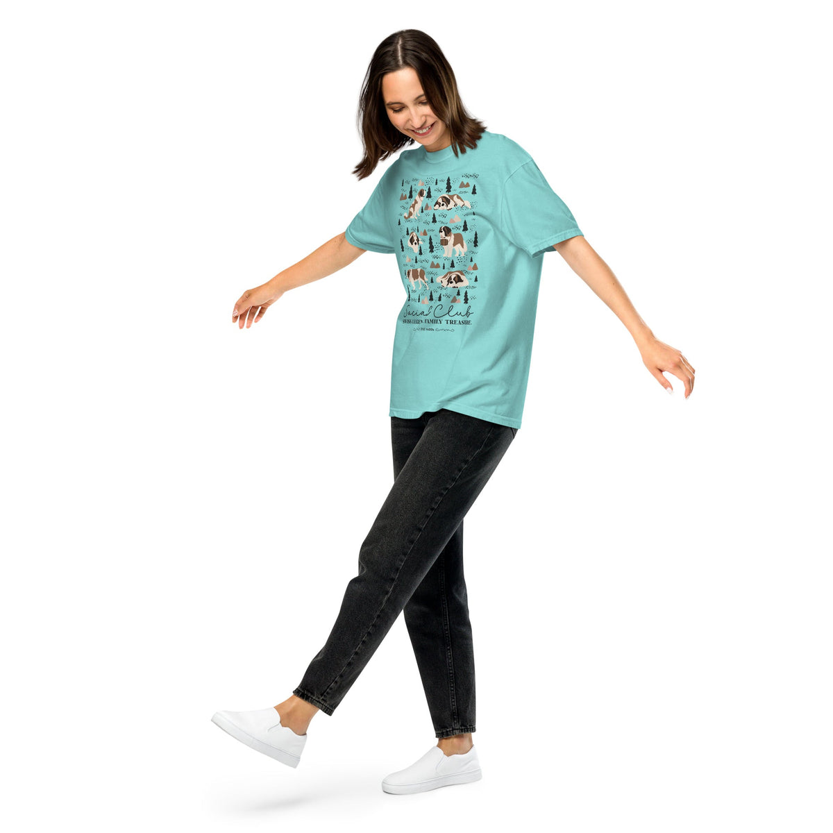 Saint Bernard Social Club T-Shirt - Lights - Lucy + Norman