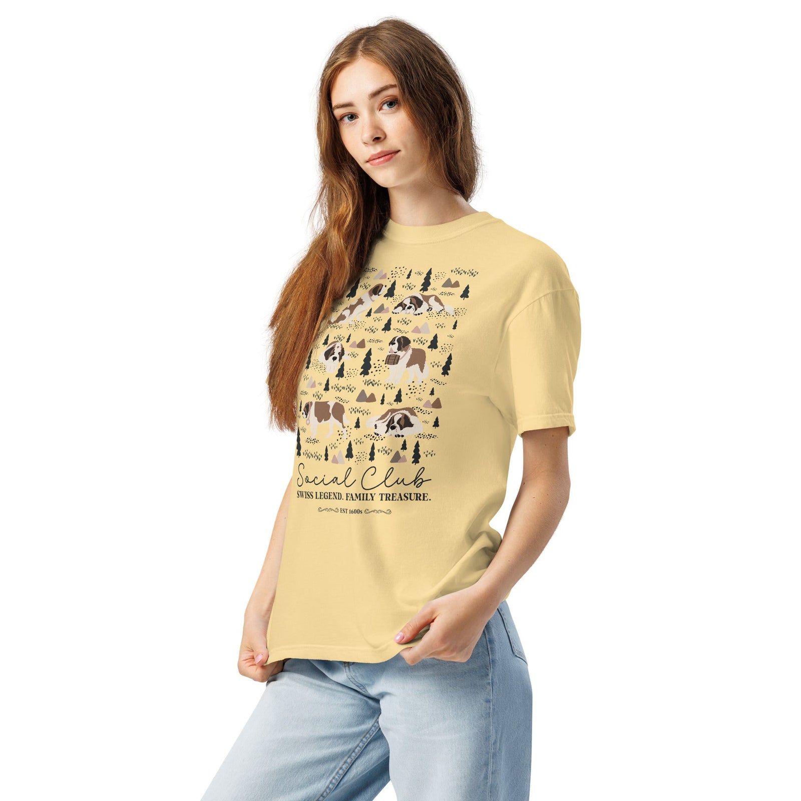 Saint Bernard Social Club T-Shirt - Lights - Lucy + Norman