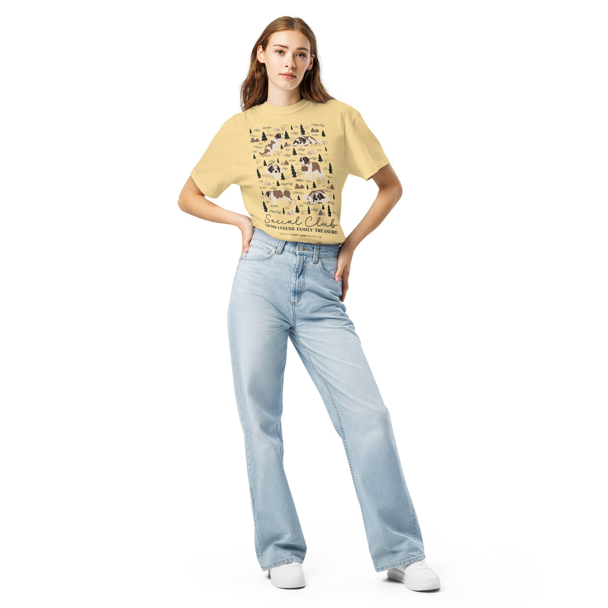 Saint Bernard Social Club T-Shirt - Lights - Lucy + Norman