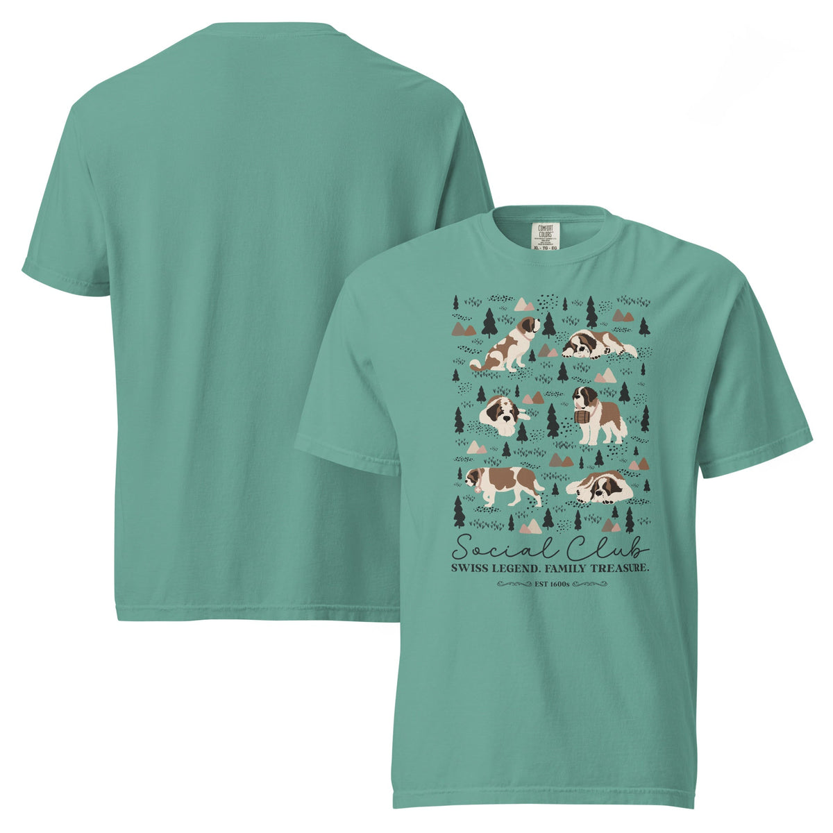 Saint Bernard Social Club T-Shirt - Lights - Lucy + Norman