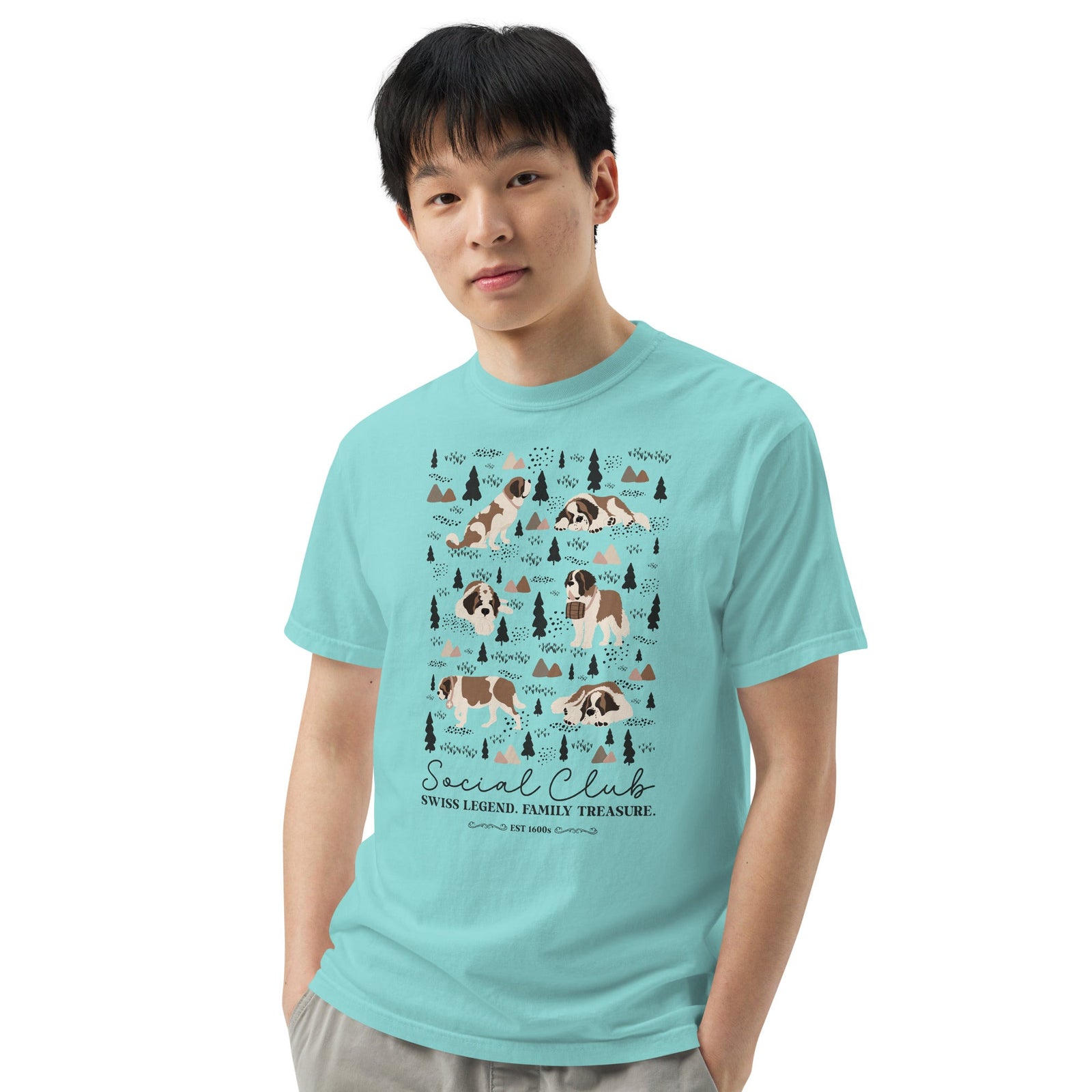 Saint Bernard Social Club T-Shirt - Lights - Lucy + Norman