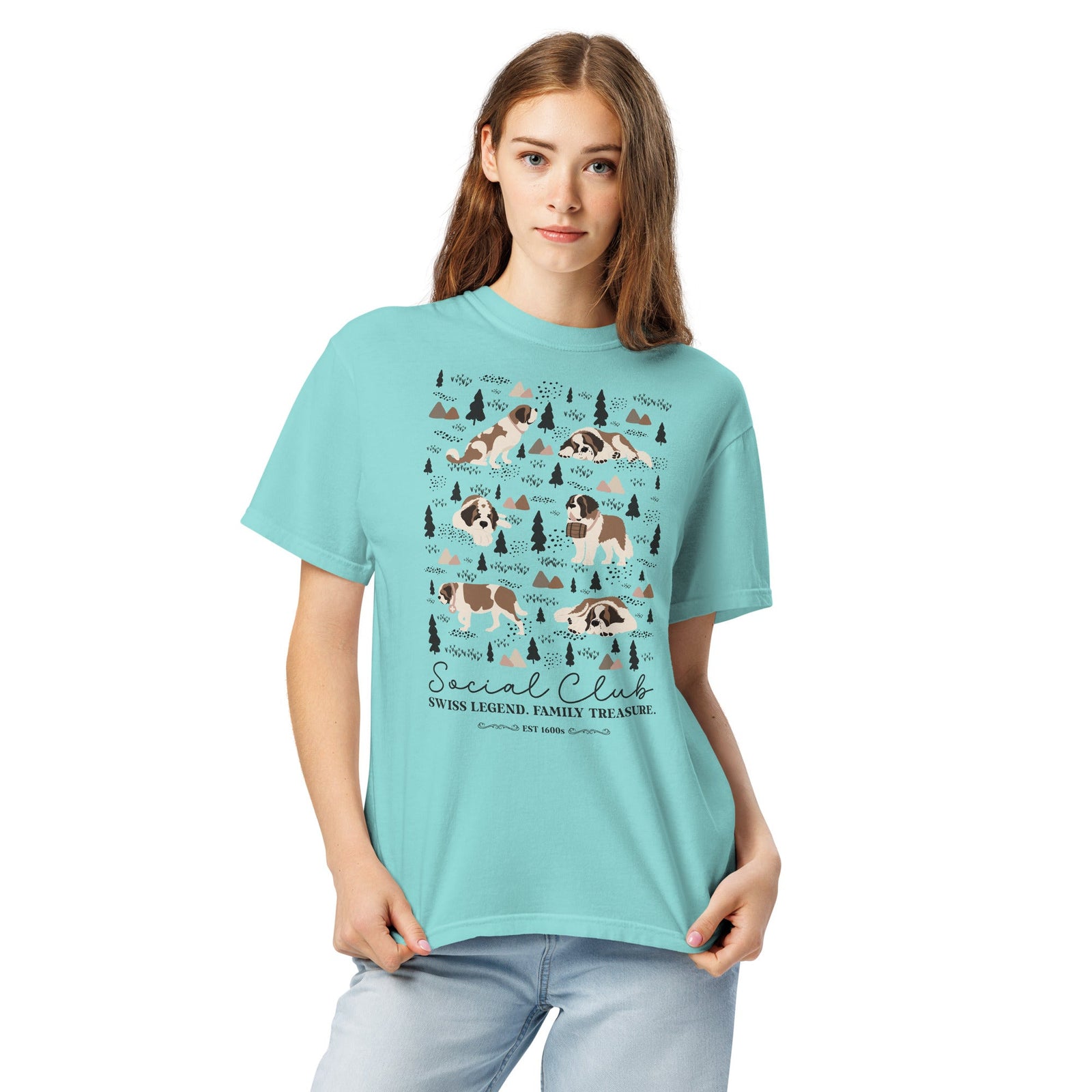 Saint Bernard Social Club T-Shirt - Lights - Lucy + Norman