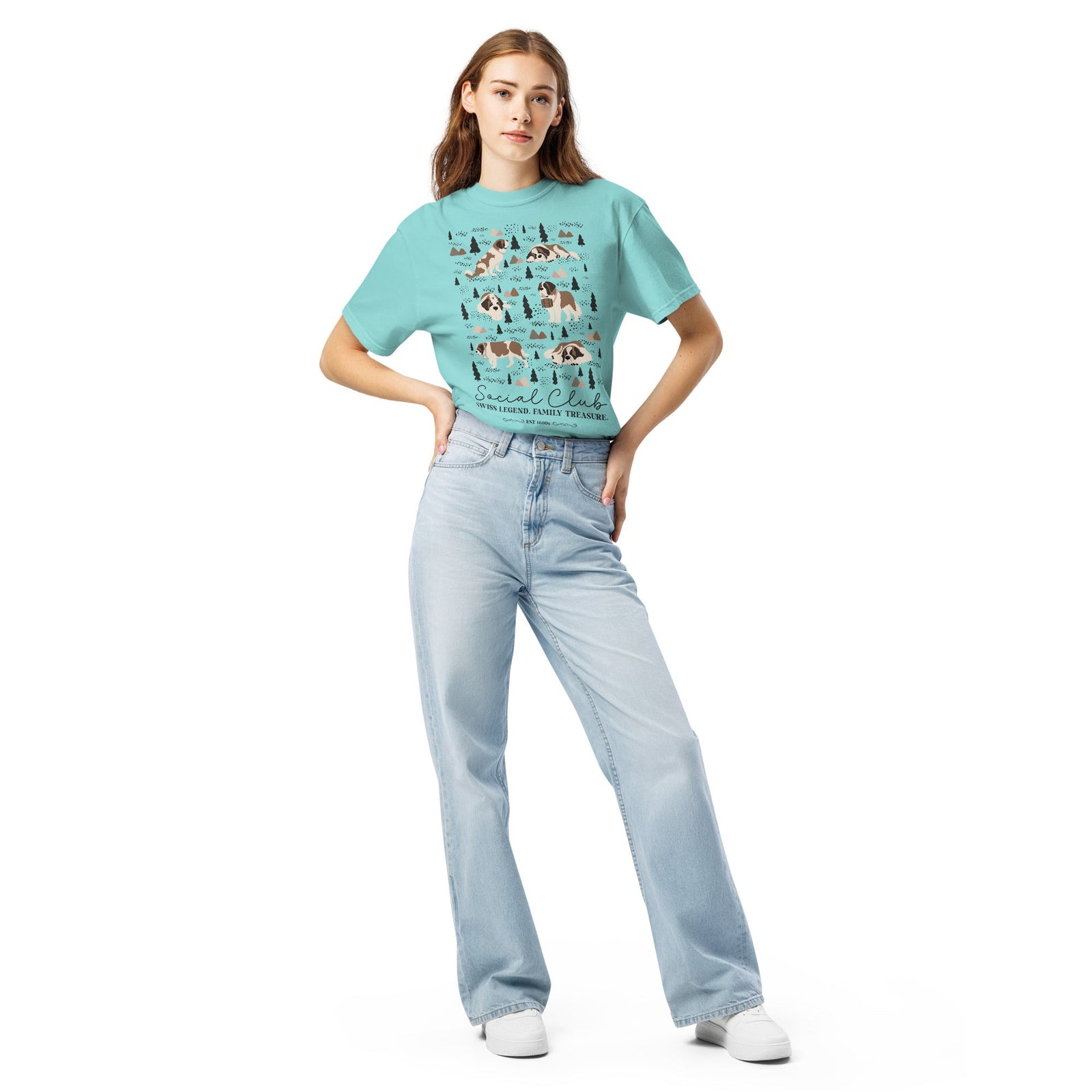 Saint Bernard Social Club T-Shirt - Lights - Lucy + Norman