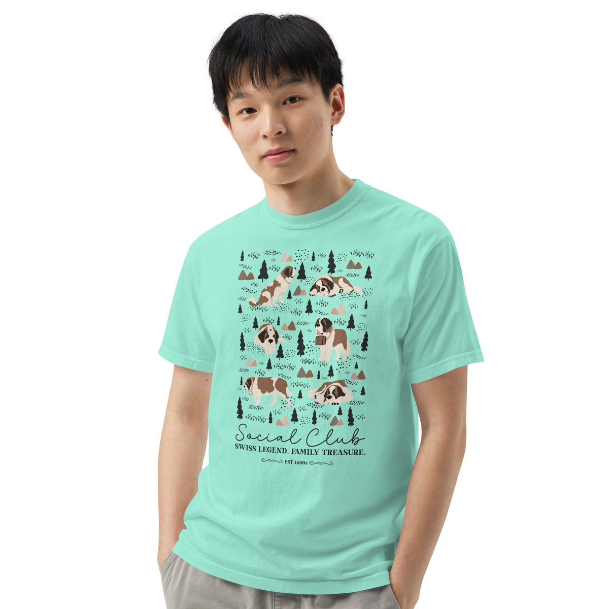 Saint Bernard Social Club T-Shirt - Lights - Lucy + Norman