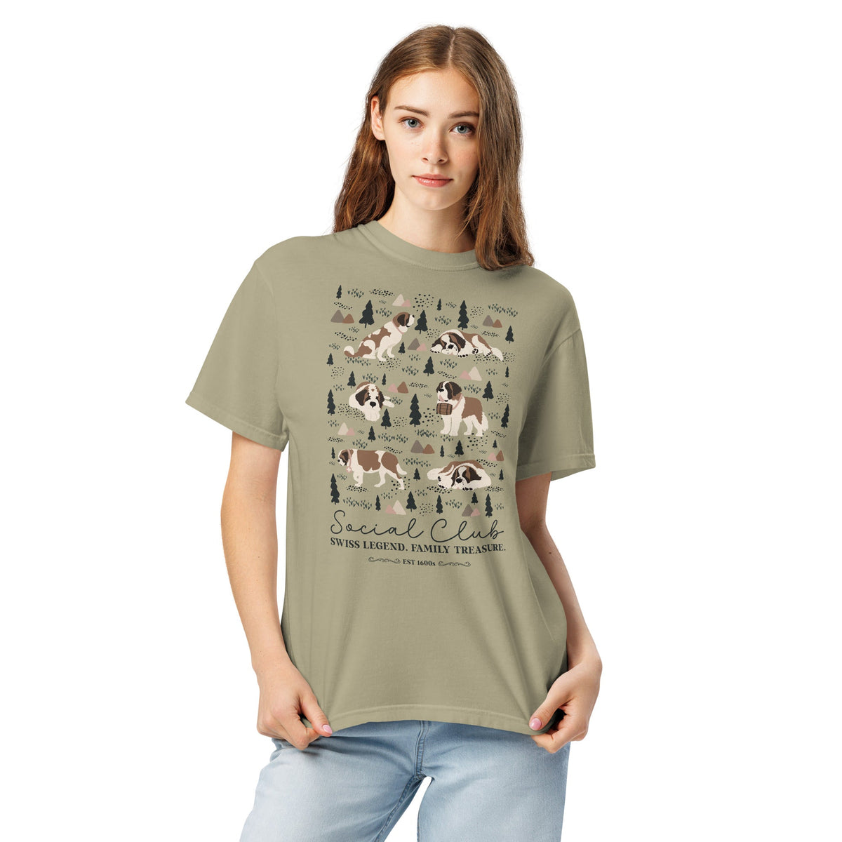 Saint Bernard Social Club T-Shirt - Lights - Lucy + Norman