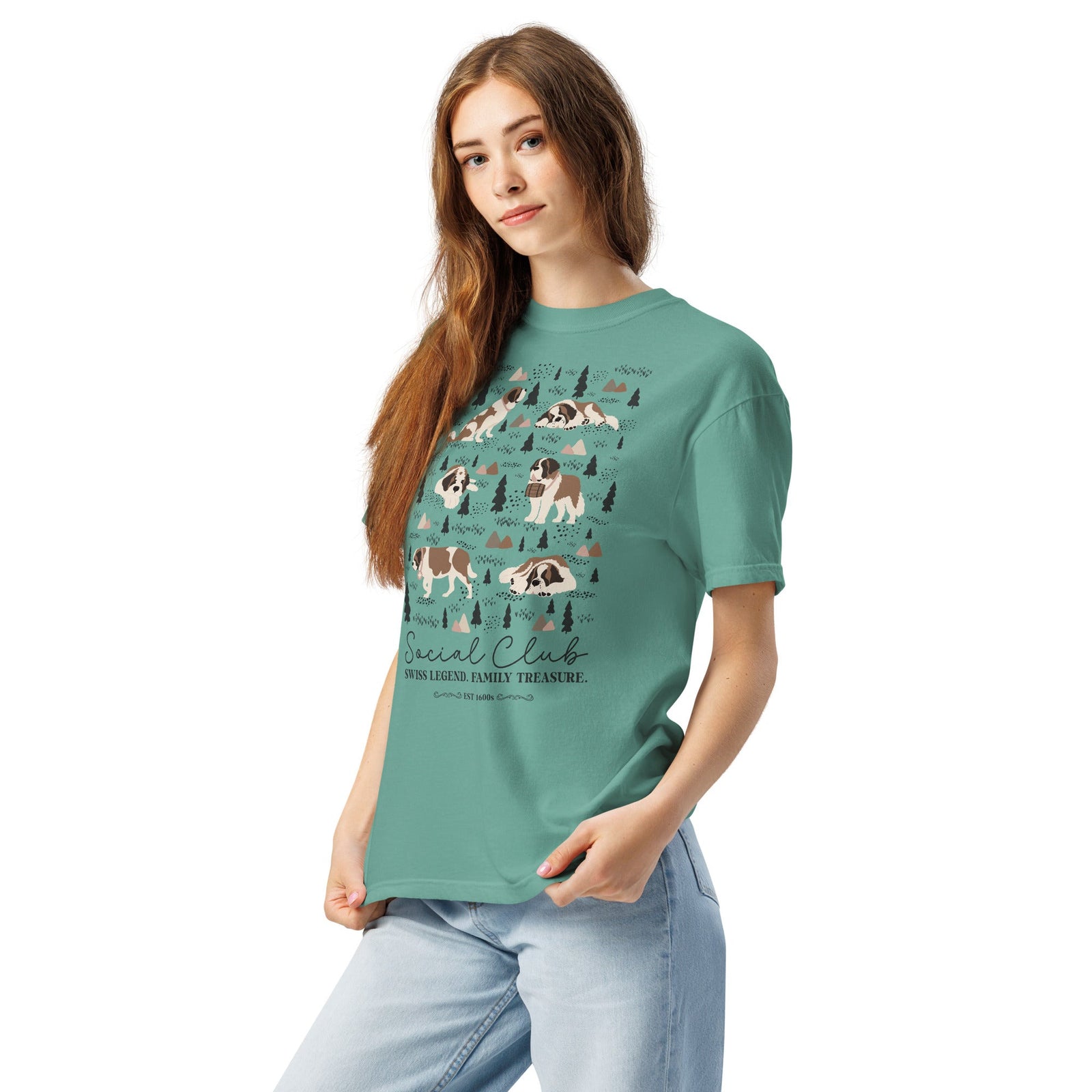 Saint Bernard Social Club T-Shirt - Lights - Lucy + Norman