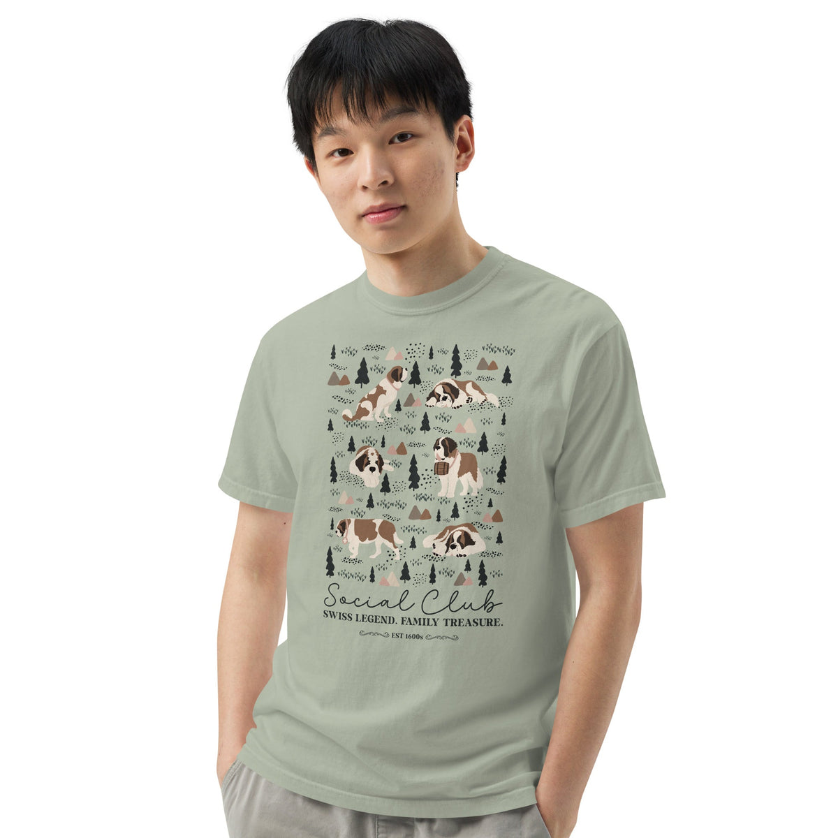 Saint Bernard Social Club T-Shirt - Lights - Lucy + Norman