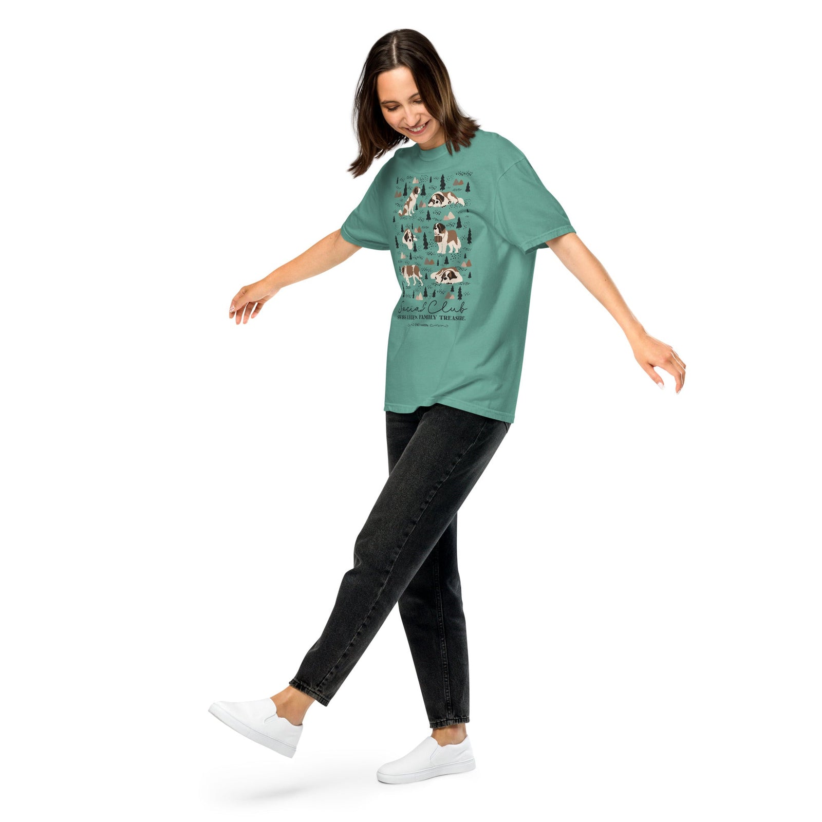 Saint Bernard Social Club T-Shirt - Lights - Lucy + Norman