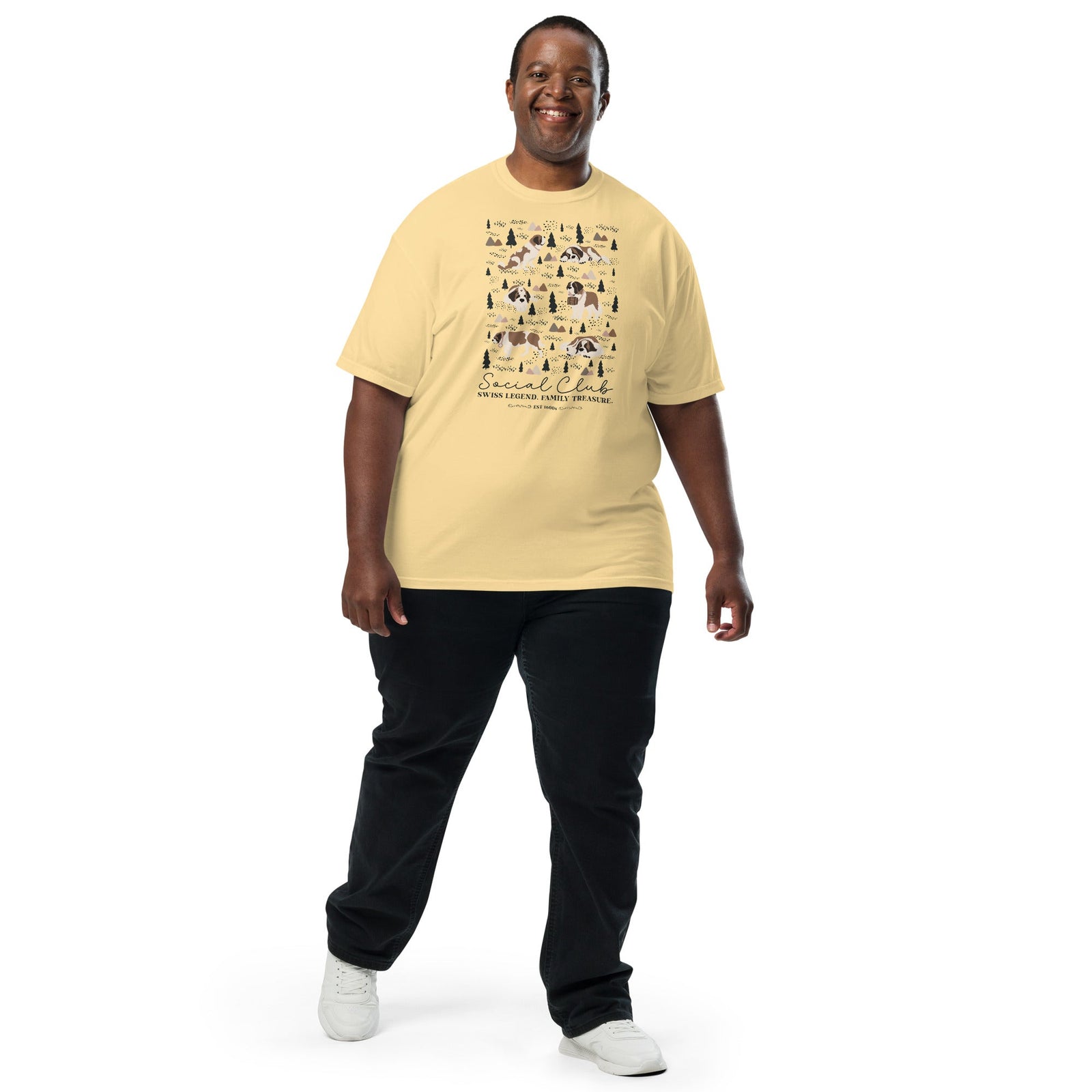 Saint Bernard Social Club T-Shirt - Lights - Lucy + Norman
