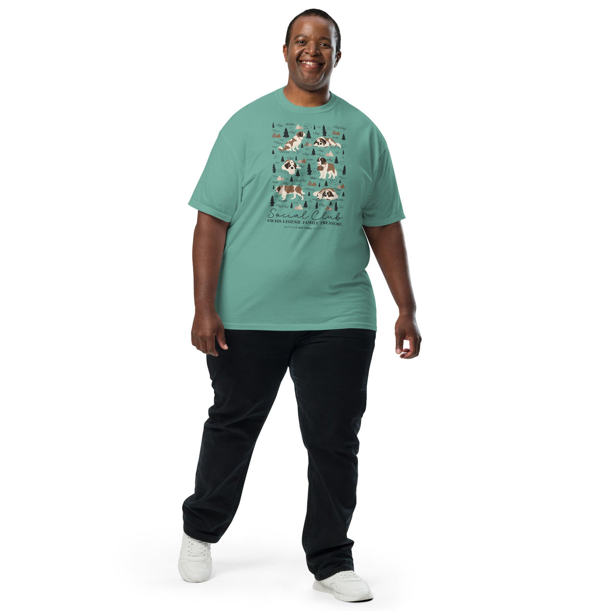 Saint Bernard Social Club T-Shirt - Lights - Lucy + Norman