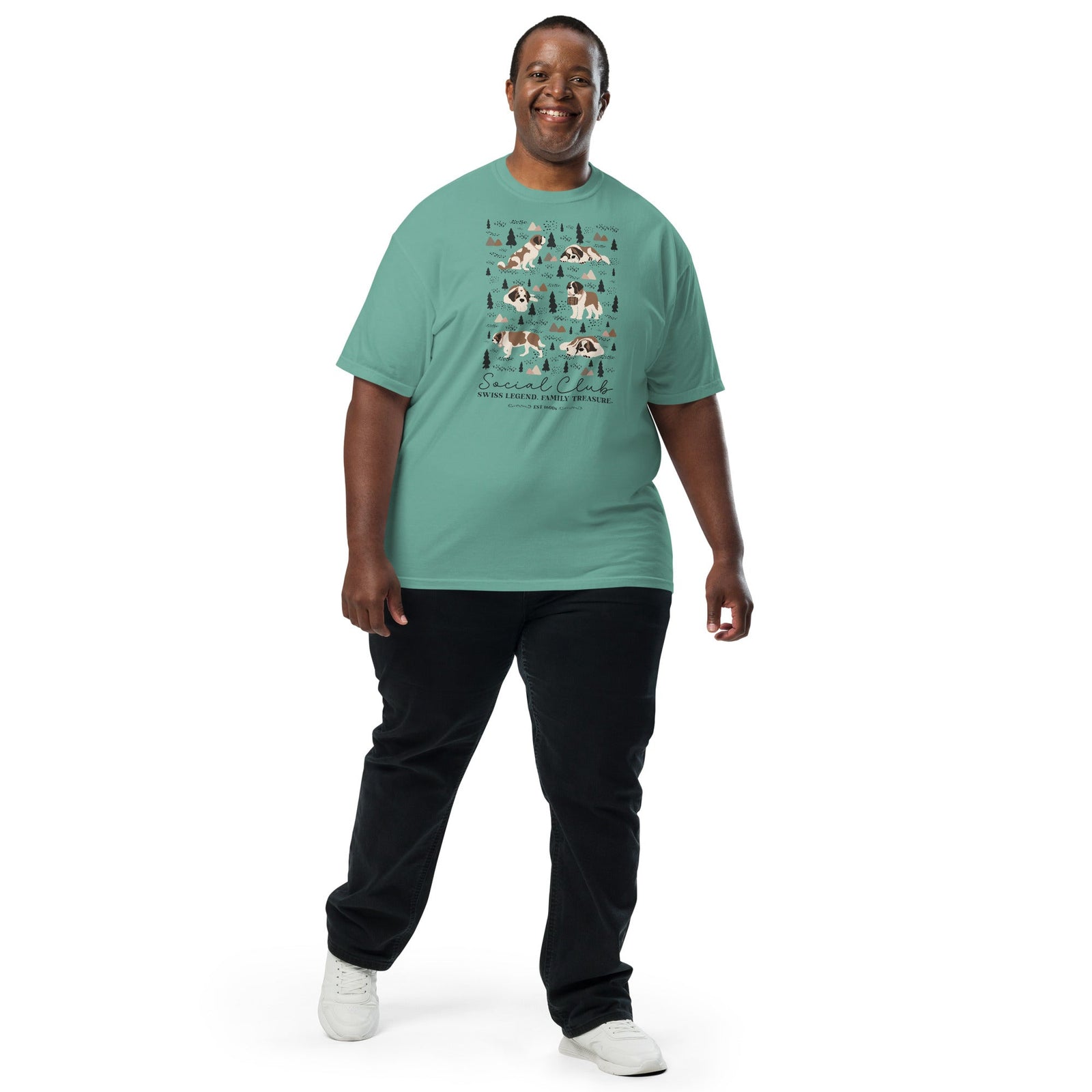 Saint Bernard Social Club T-Shirt - Lights - Lucy + Norman