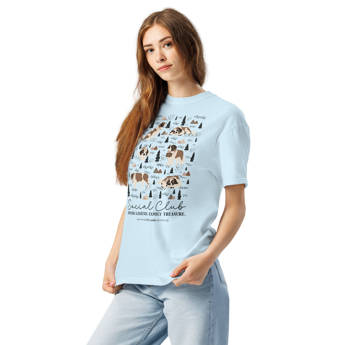 Saint Bernard Social Club T-Shirt - Lights - Lucy + Norman