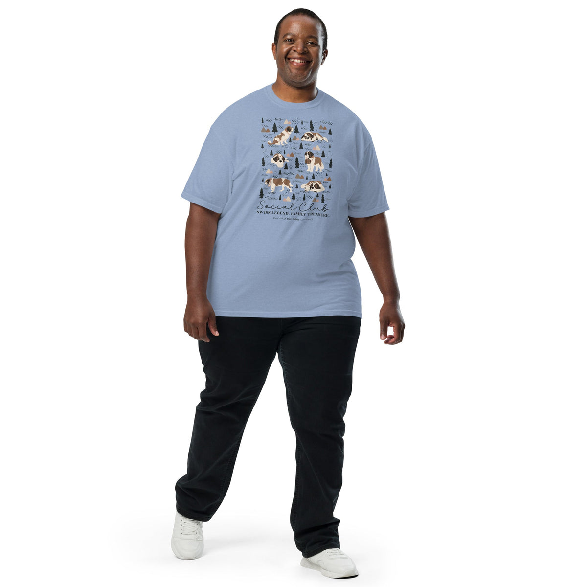 Saint Bernard Social Club T-Shirt - Lights - Lucy + Norman