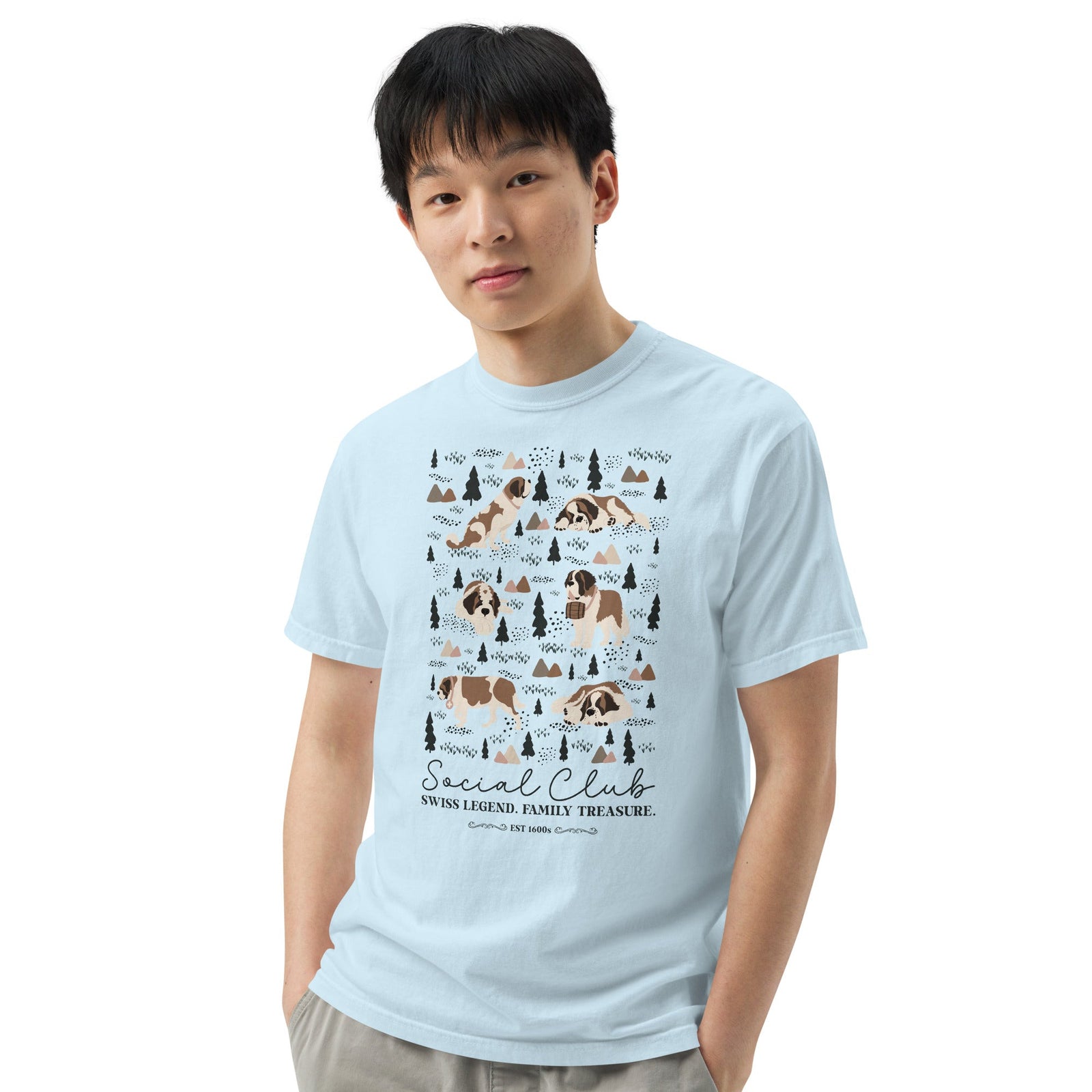 Saint Bernard Social Club T-Shirt - Lights - Lucy + Norman