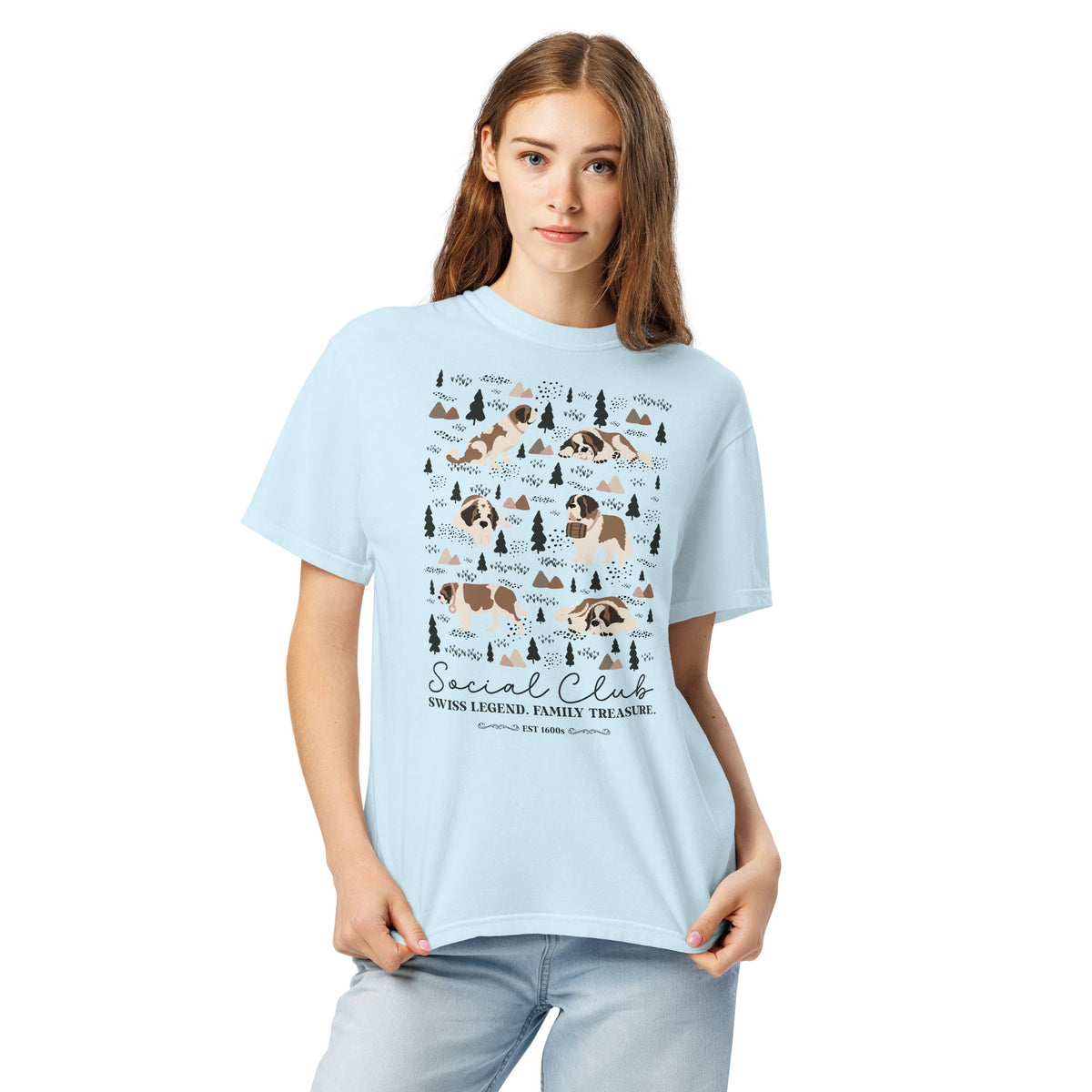 Saint Bernard Social Club T-Shirt - Lights - Lucy + Norman