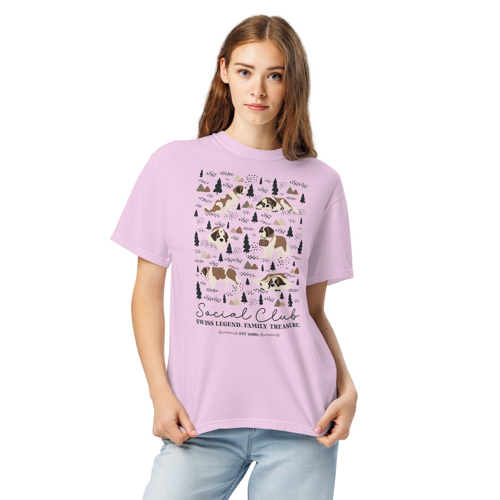 Saint Bernard Social Club T-Shirt - Lights - Lucy + Norman