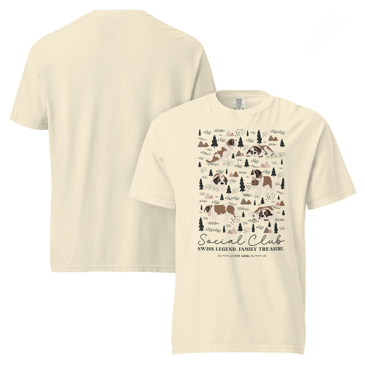 Saint Bernard Social Club T-Shirt - Lights - Lucy + Norman