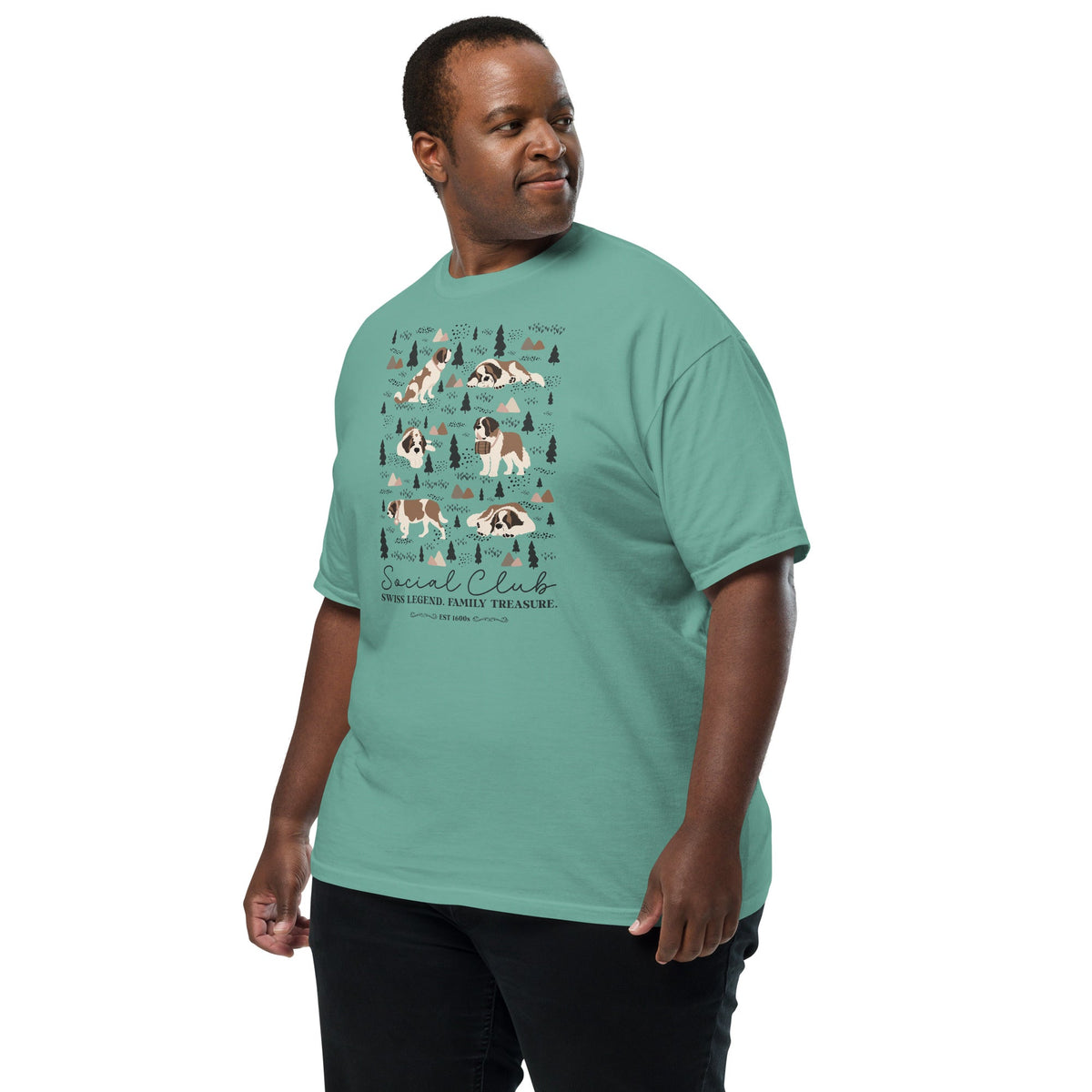 Saint Bernard Social Club T-Shirt - Lights - Lucy + Norman