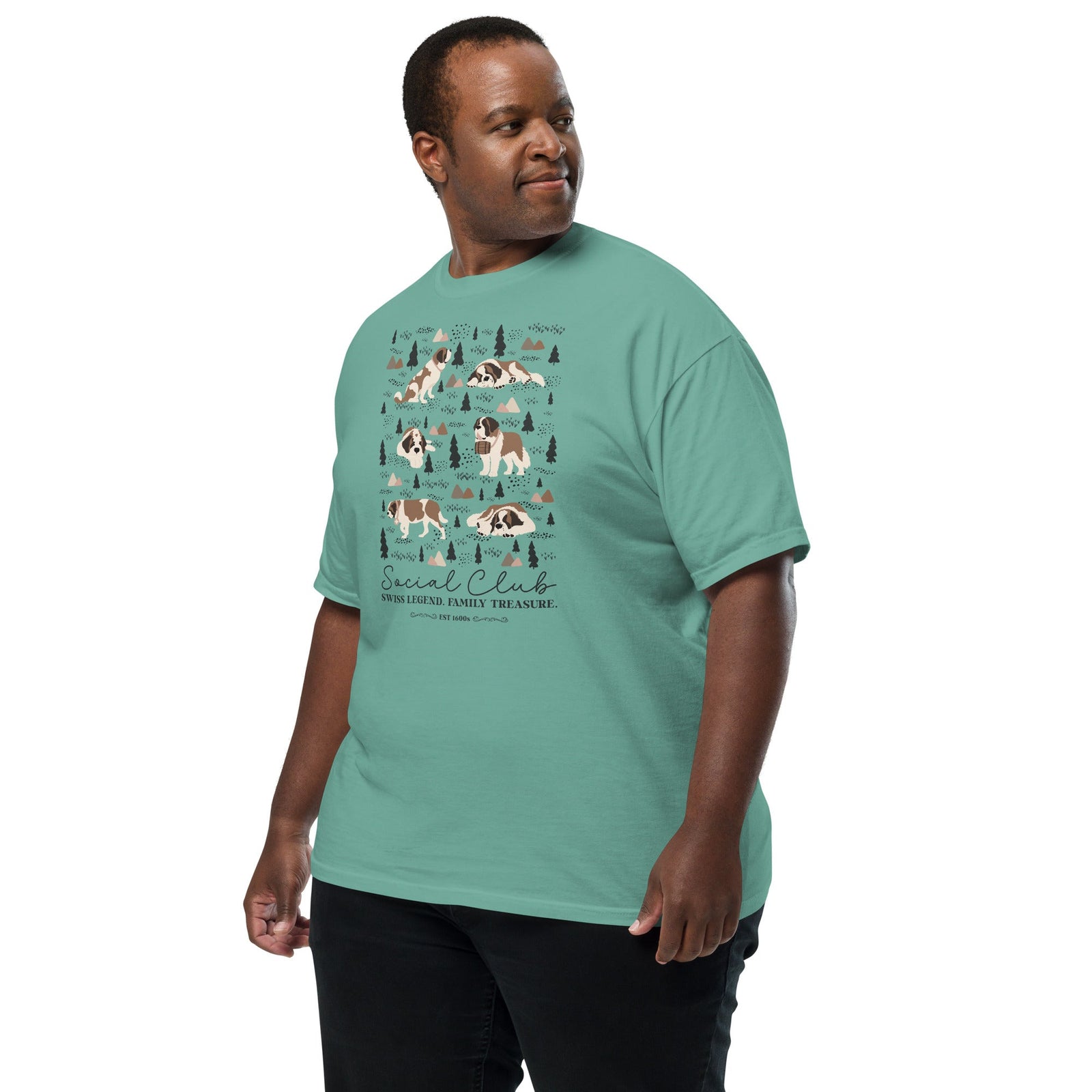 Saint Bernard Social Club T-Shirt - Lights - Lucy + Norman