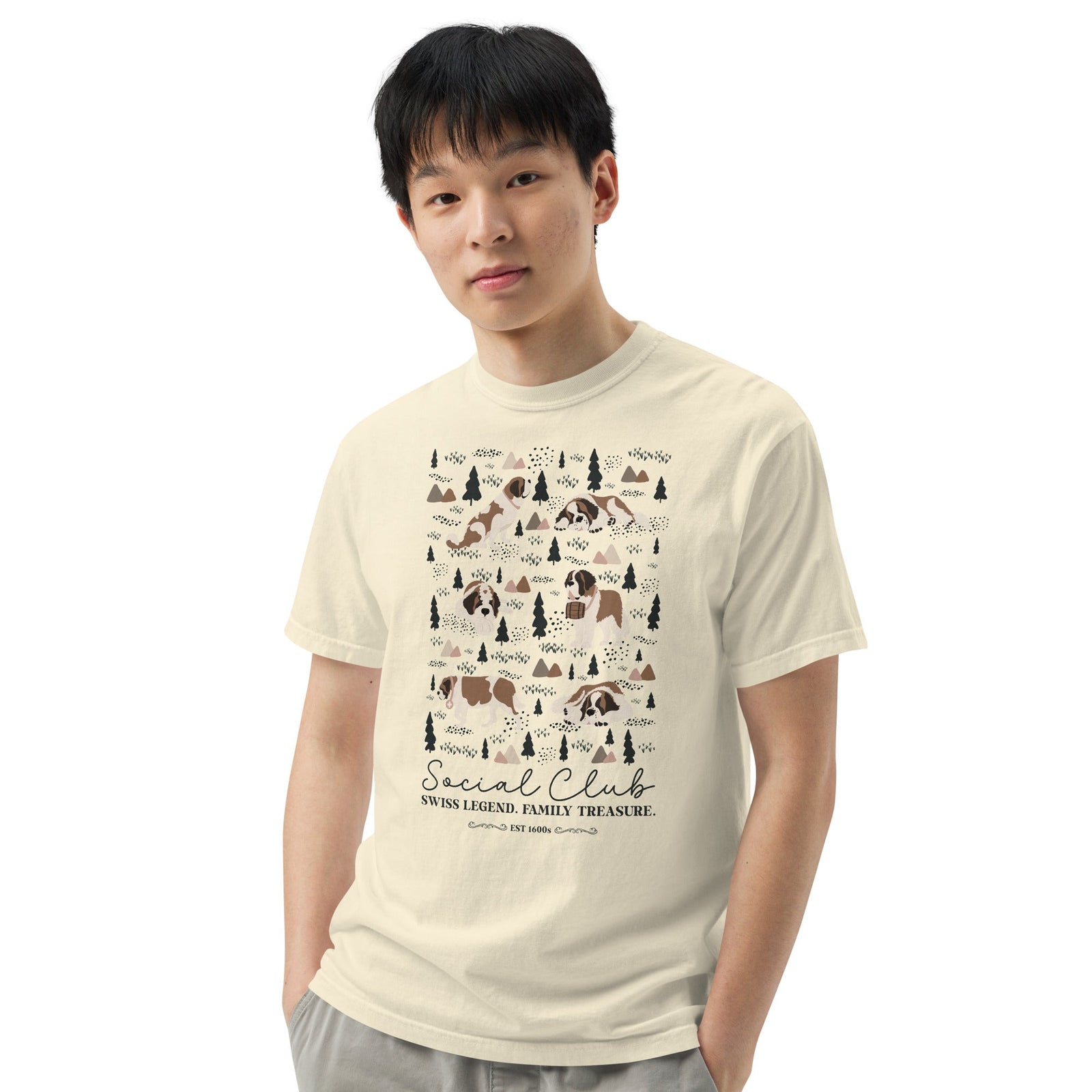 Saint Bernard Social Club T-Shirt - Lights - Lucy + Norman