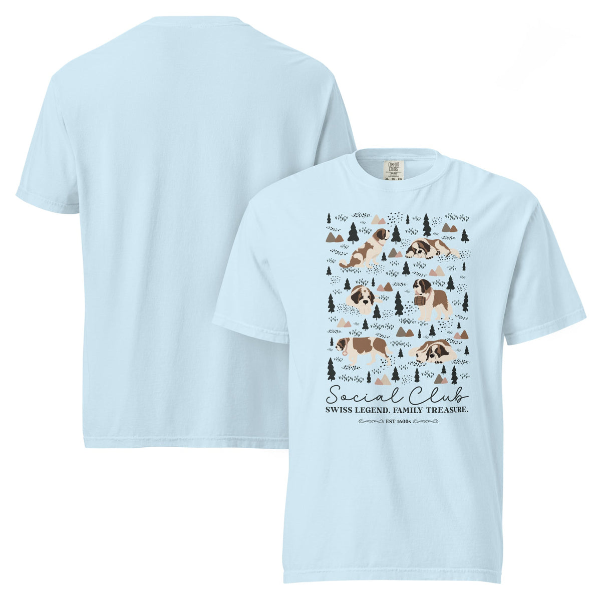 Saint Bernard Social Club T-Shirt - Lights - Lucy + Norman