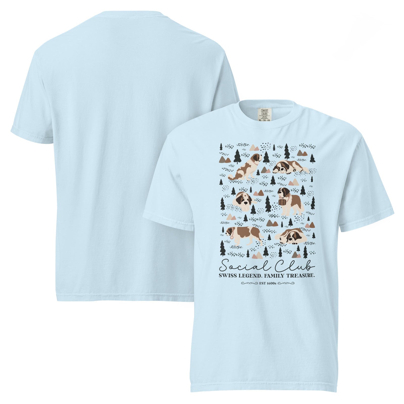 Saint Bernard Social Club T-Shirt - Lights - Lucy + Norman