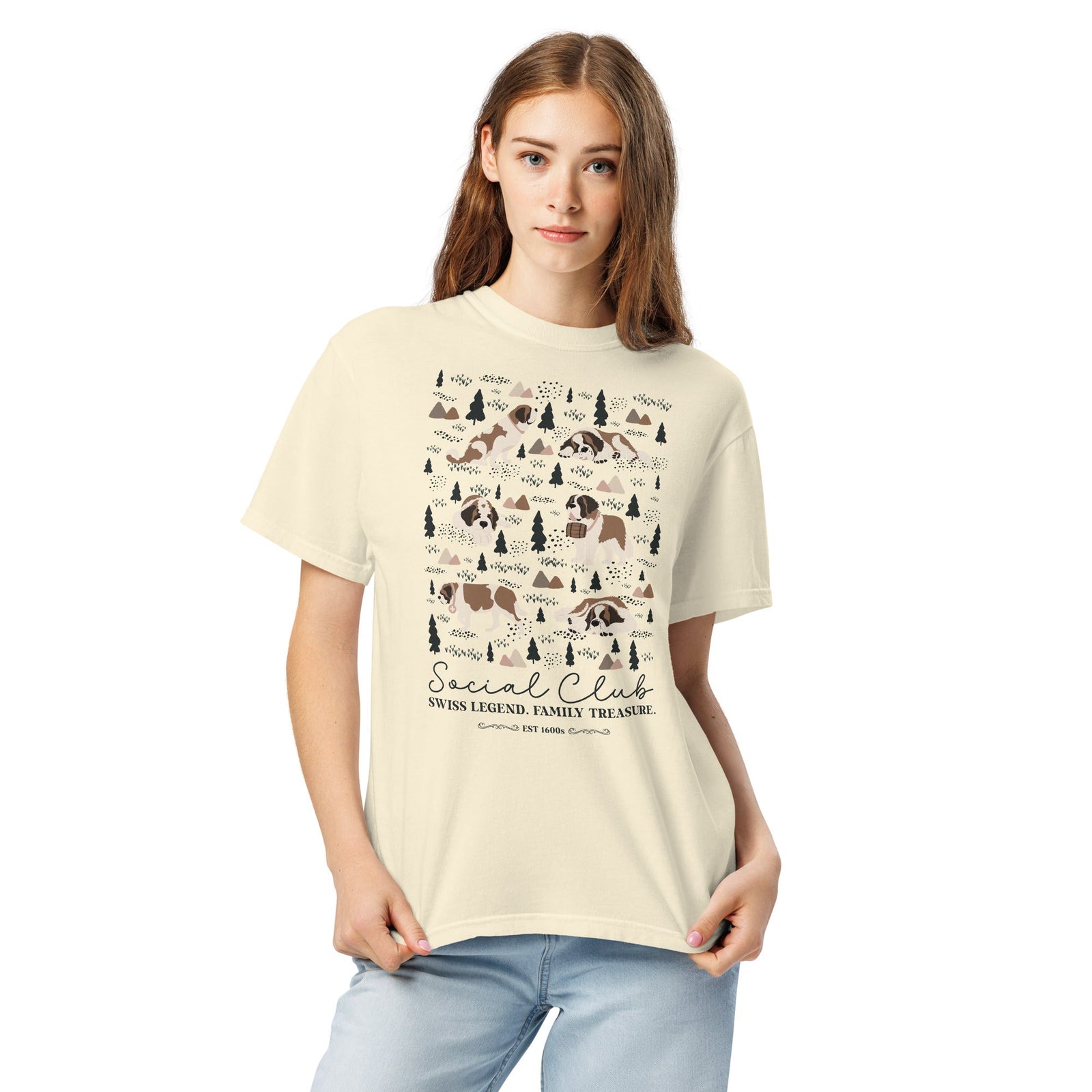 Saint Bernard Social Club T-Shirt - Lights - Lucy + Norman