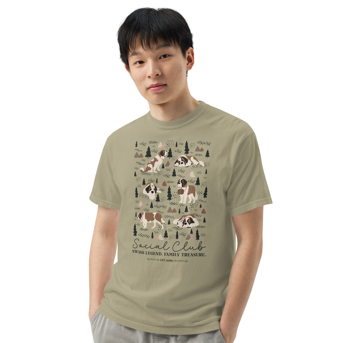 Saint Bernard Social Club T-Shirt - Lights - Lucy + Norman