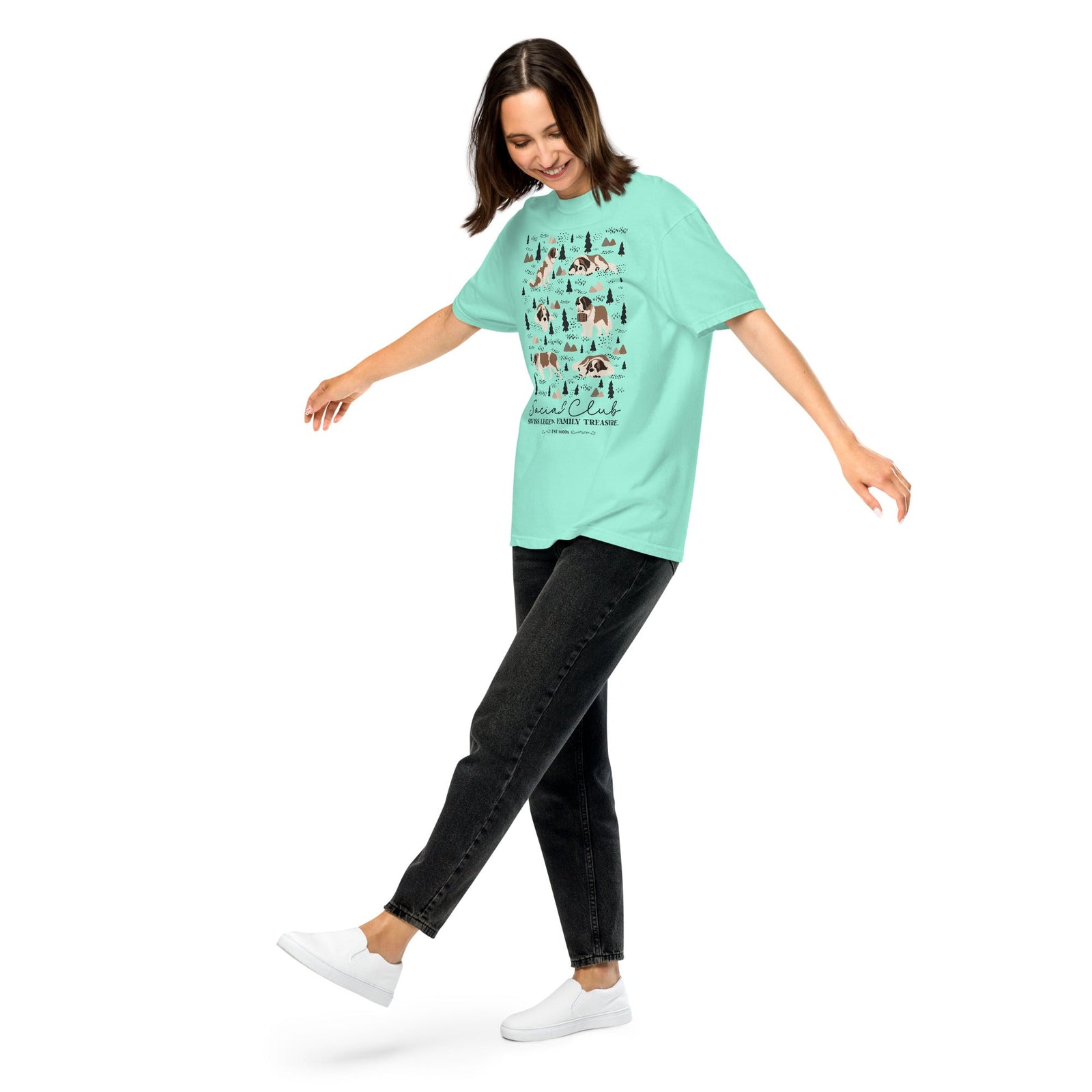 Saint Bernard Social Club T-Shirt - Lights - Lucy + Norman