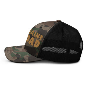 Saint Dad Camouflage Trucker Hat - Lucy + Norman