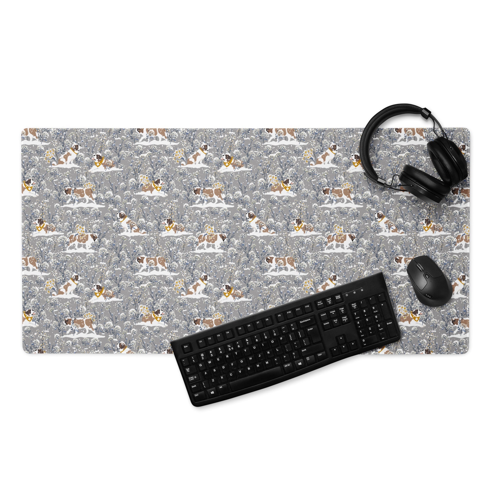 Saint Snowflowers Gaming Mouse Pad - Lucy + Norman