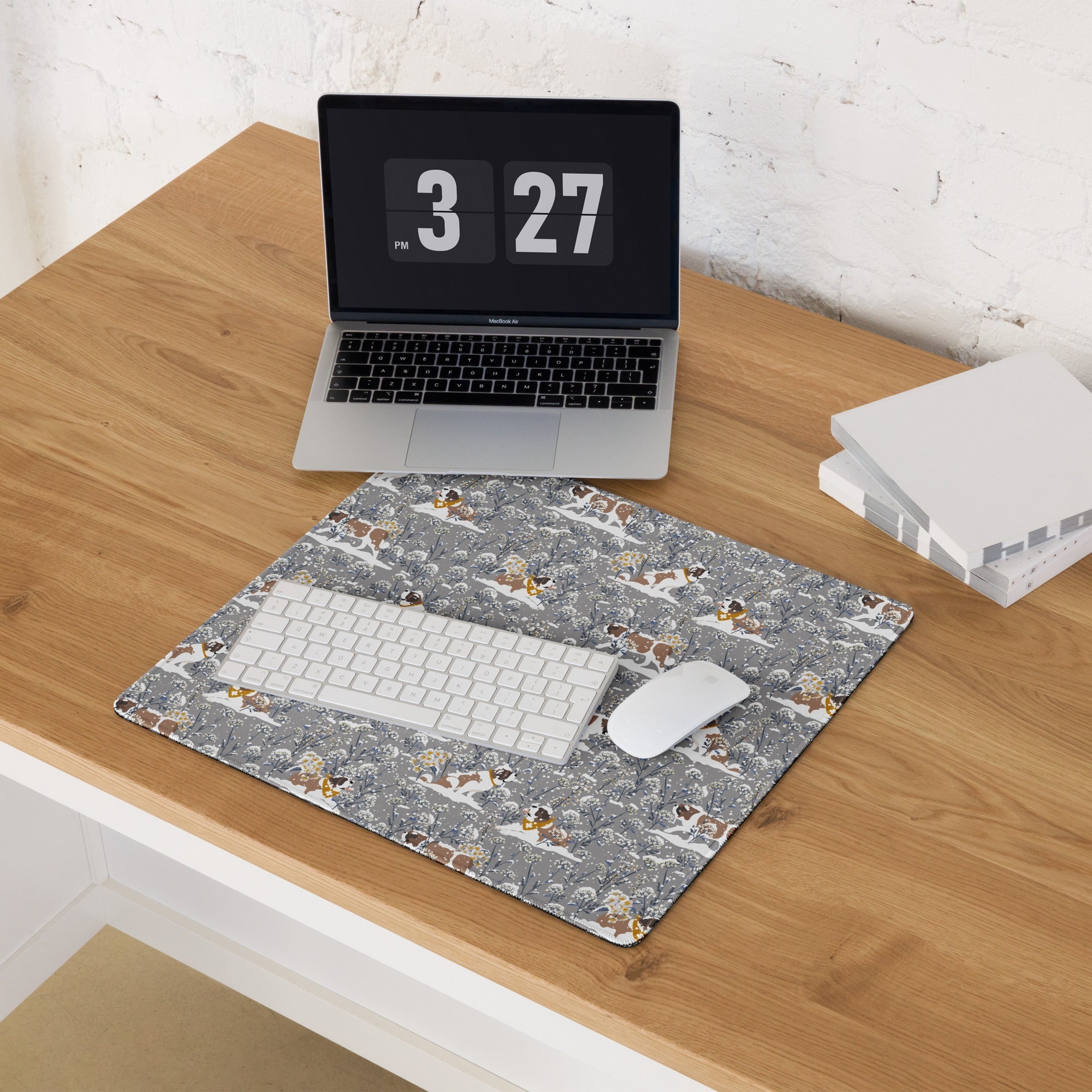 Saint Snowflowers Gaming Mouse Pad - Lucy + Norman