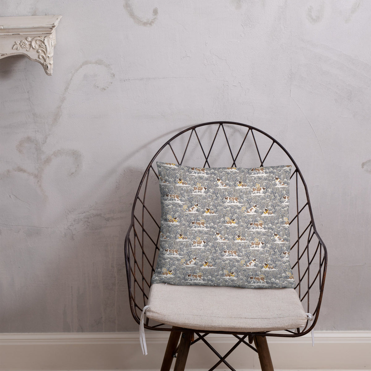 Saint Snowflowers Throw Pillow - Lucy + Norman