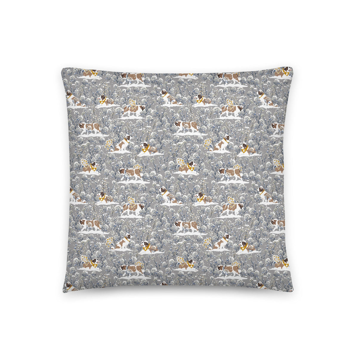 Saint Snowflowers Throw Pillow - Lucy + Norman