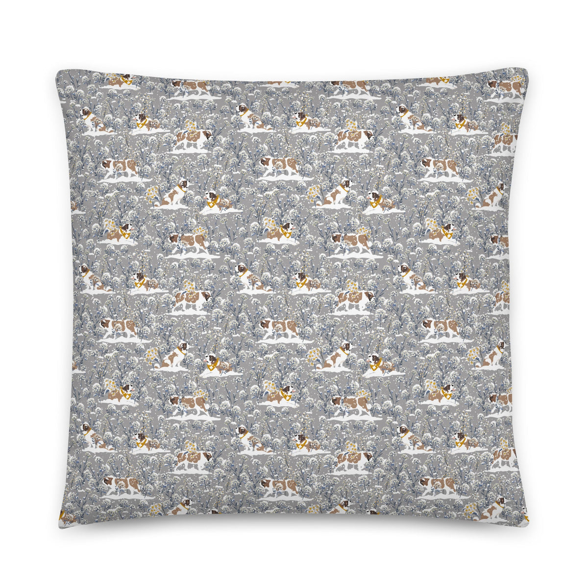 Saint Snowflowers Throw Pillow - Lucy + Norman