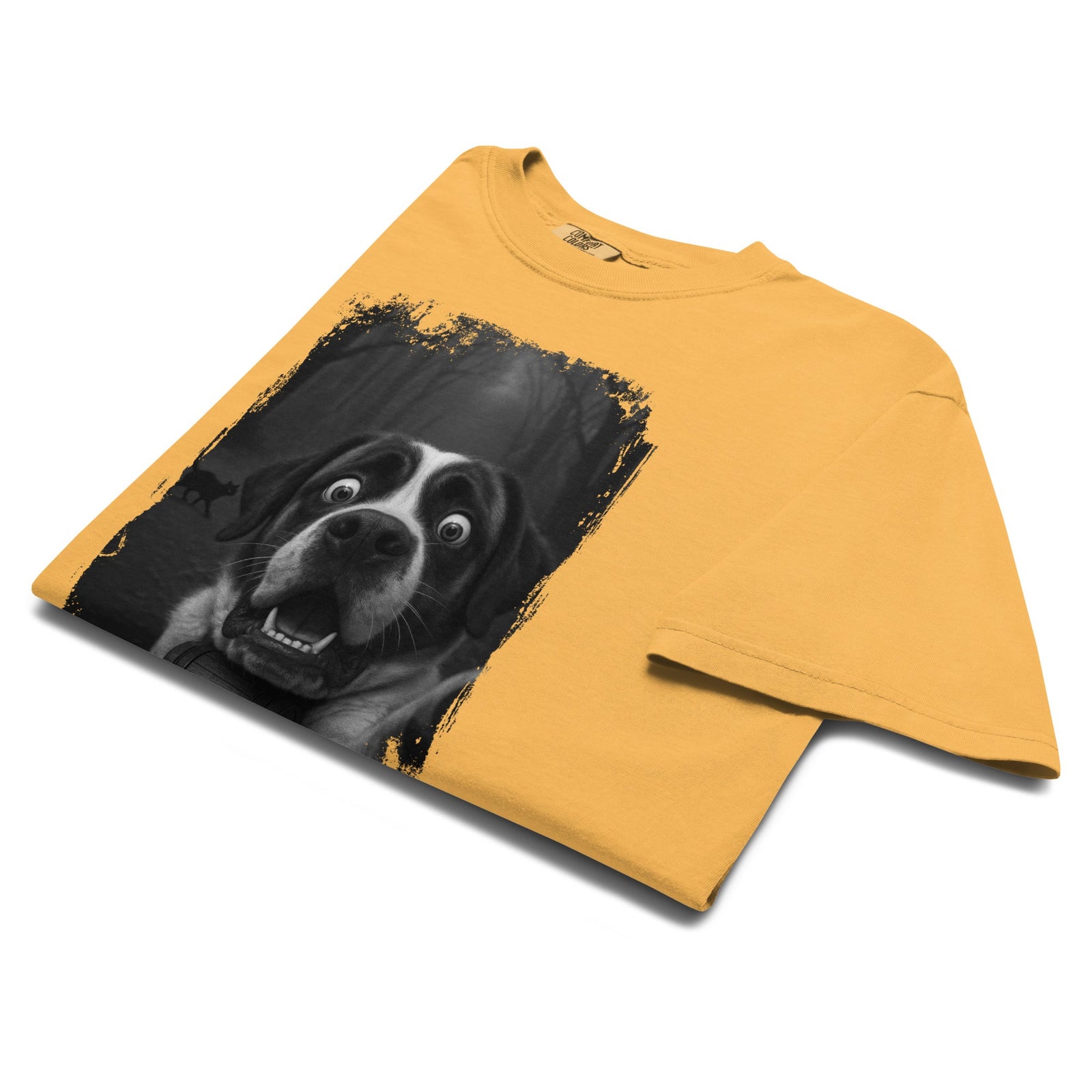 Scaredy Cat St Bernard Selfie T-Shirt - Lucy + Norman