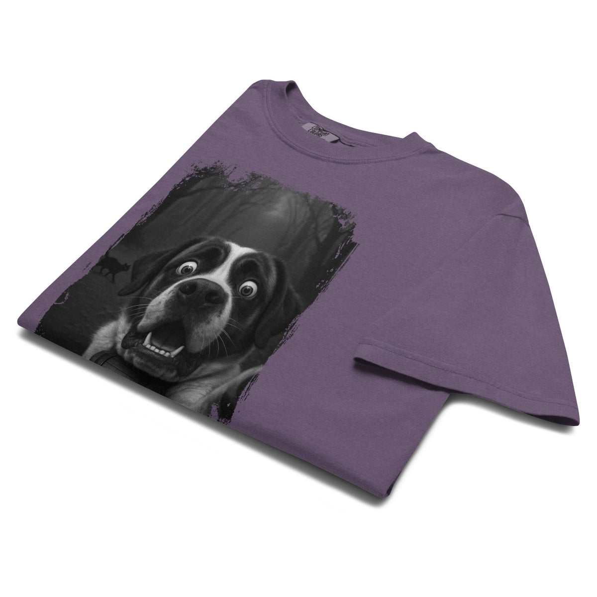 Scaredy Cat St Bernard Selfie T-Shirt - Lucy + Norman