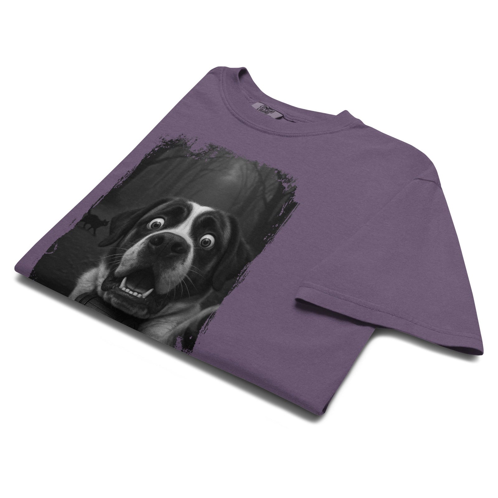 Scaredy Cat St Bernard Selfie T-Shirt - Lucy + Norman