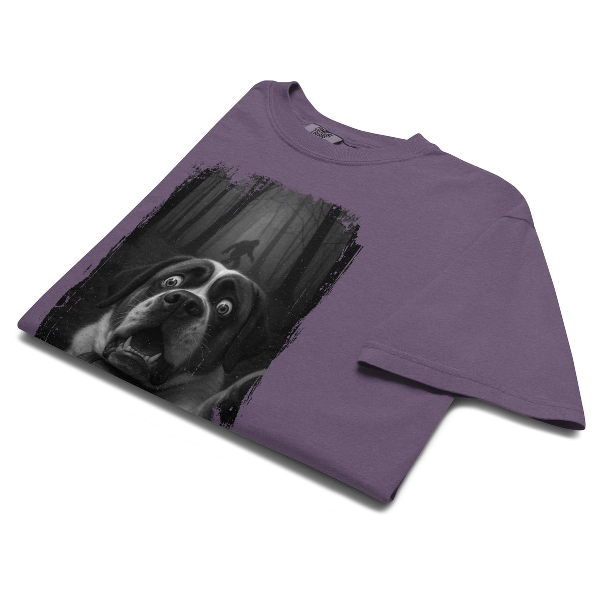 Scary Sasquatch St Bernard Selfie T-Shirt - Lucy + Norman