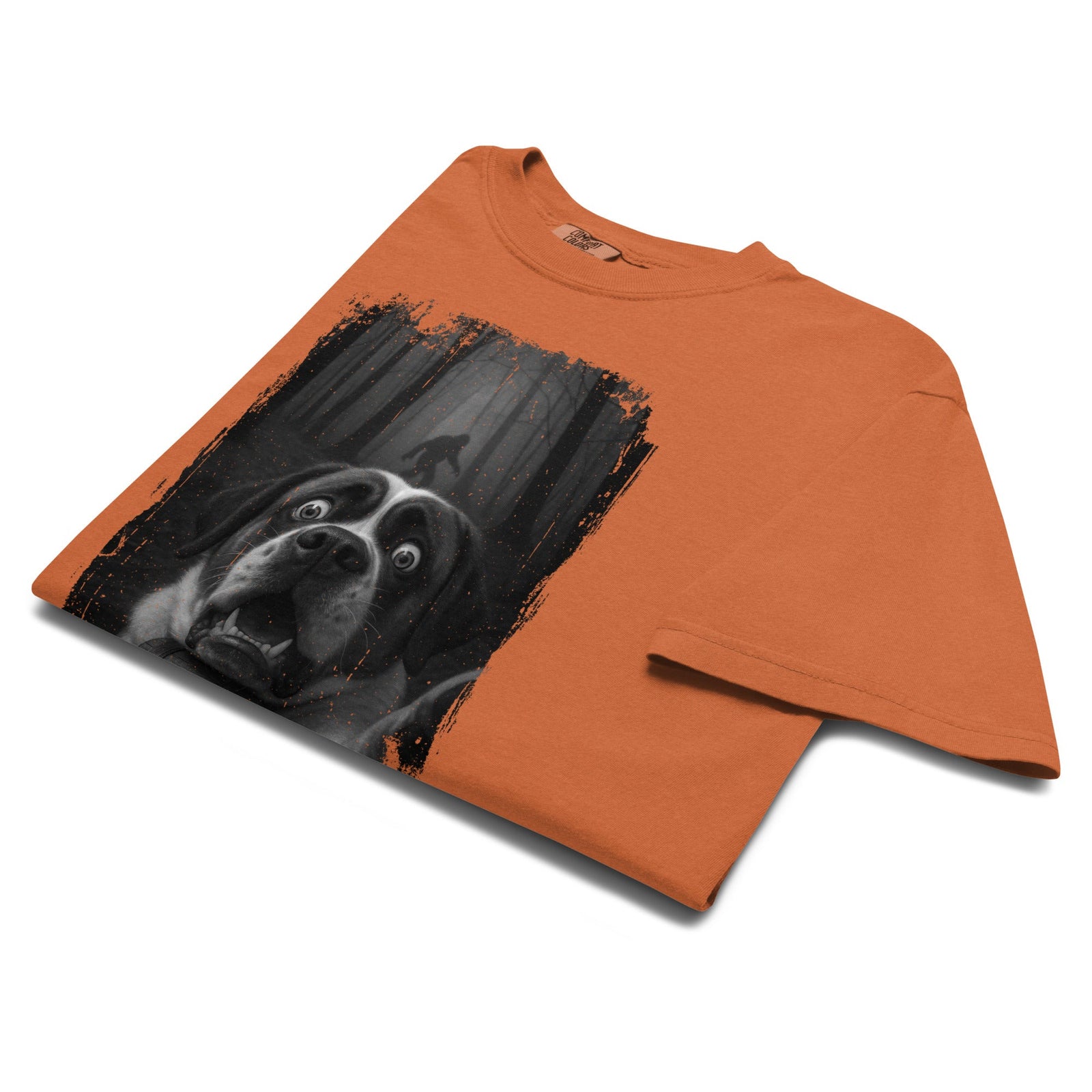 Scary Sasquatch St Bernard Selfie T-Shirt - Lucy + Norman