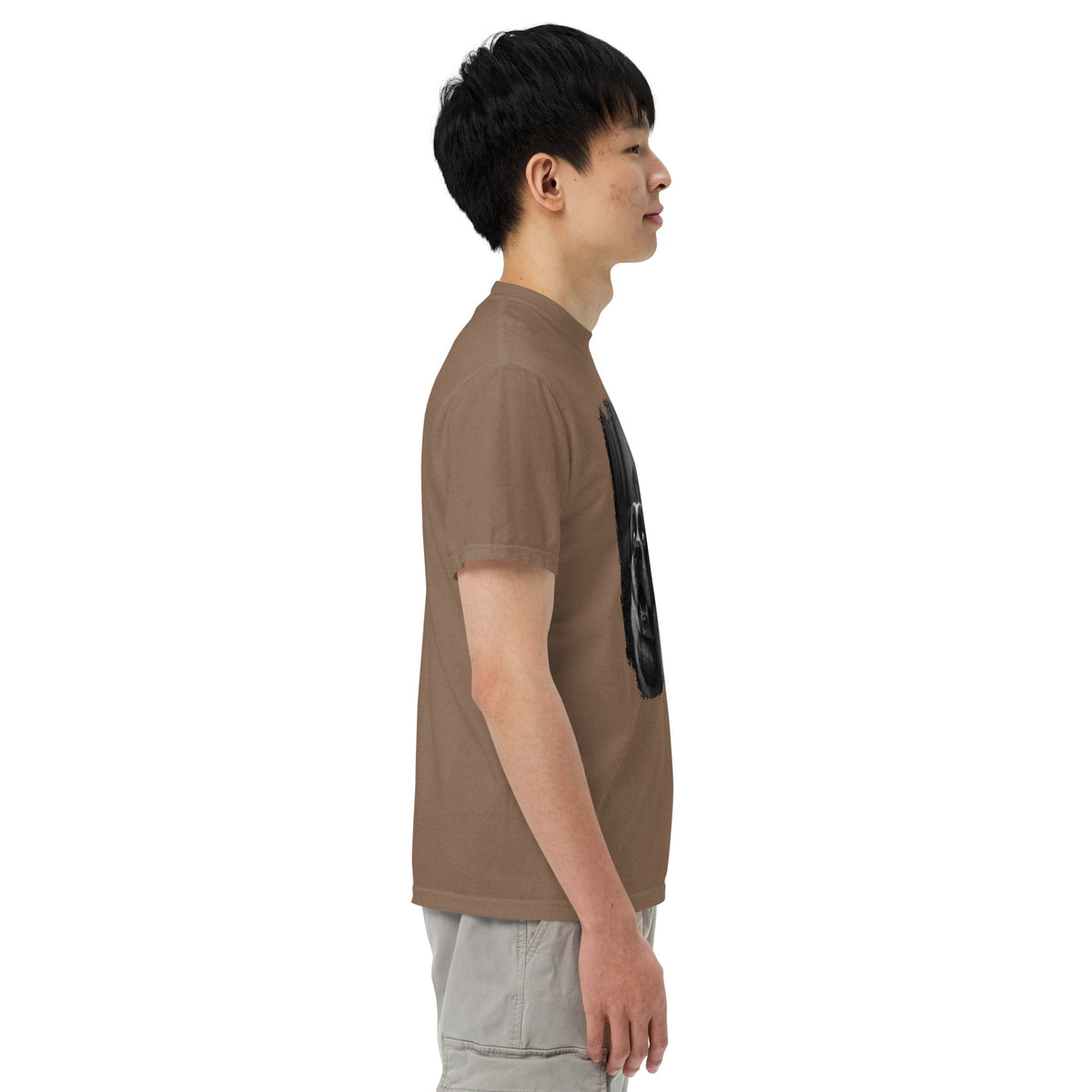 Scary Sasquatch St Bernard Selfie T-Shirt - Lucy + Norman