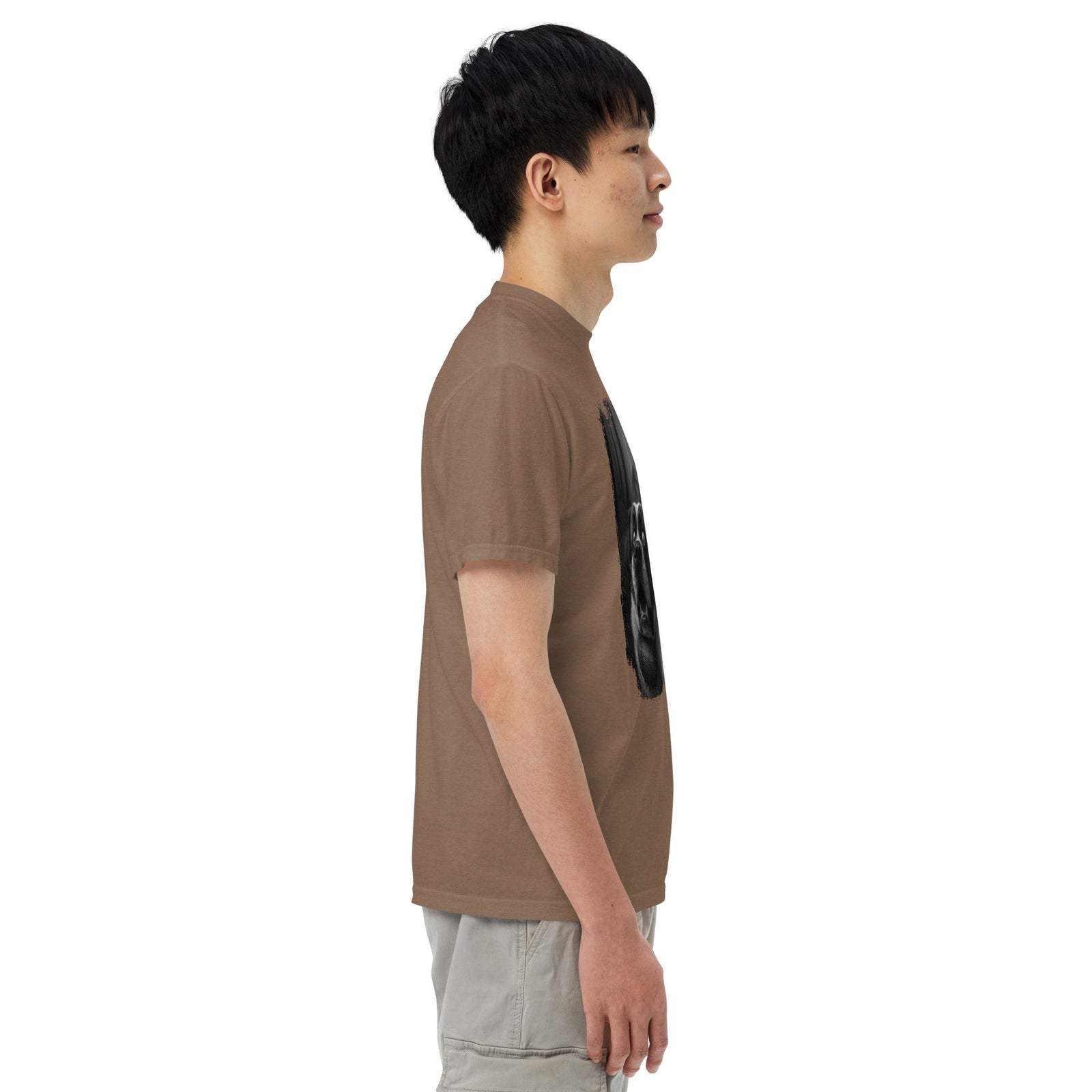 Scary Sasquatch St Bernard Selfie T-Shirt - Lucy + Norman