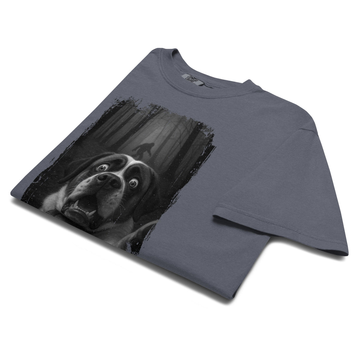 Scary Sasquatch St Bernard Selfie T-Shirt - Lucy + Norman