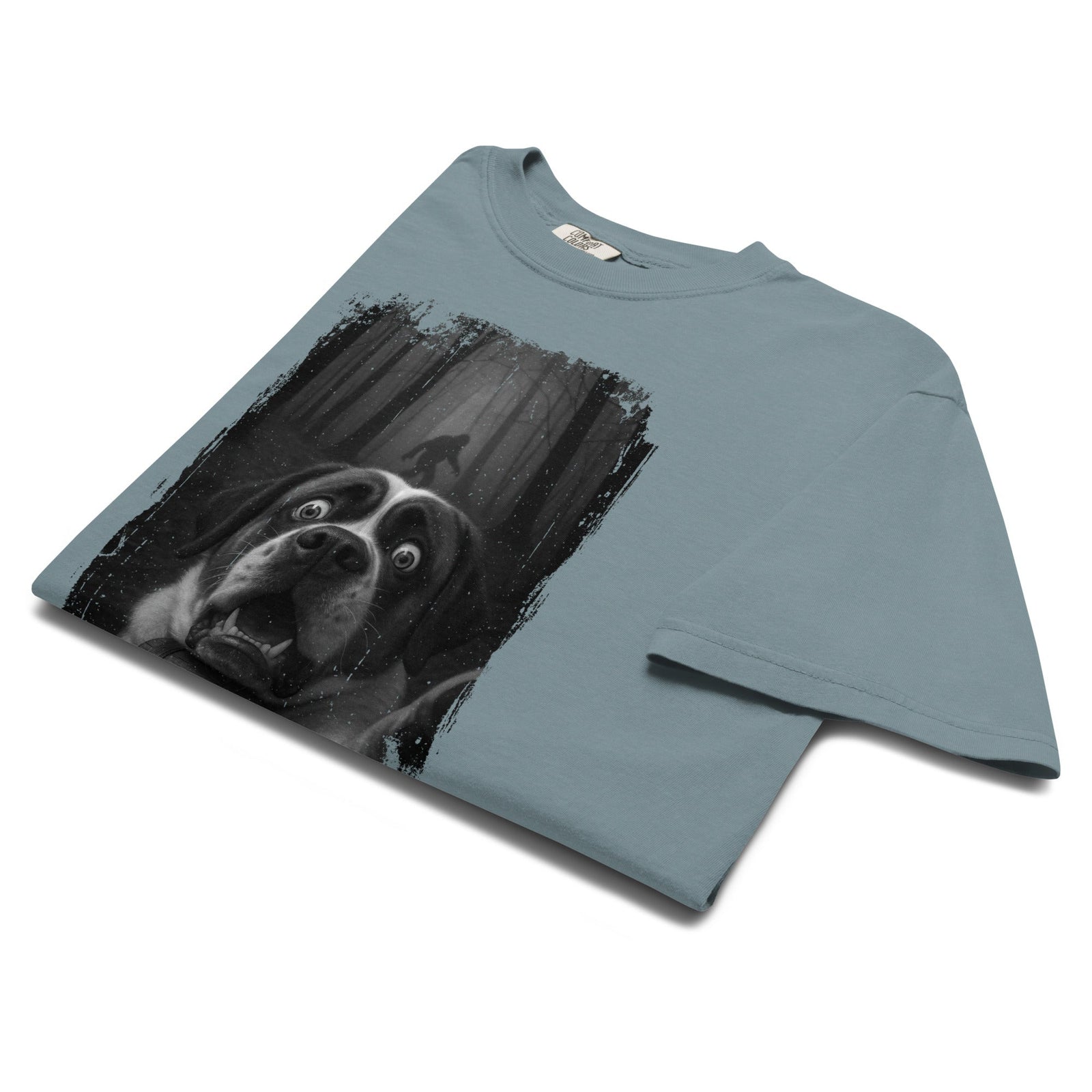 Scary Sasquatch St Bernard Selfie T-Shirt - Lucy + Norman