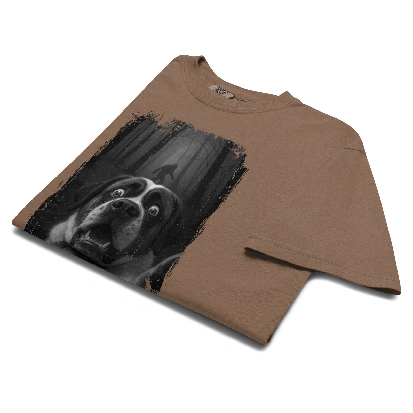 Scary Sasquatch St Bernard Selfie T-Shirt - Lucy + Norman